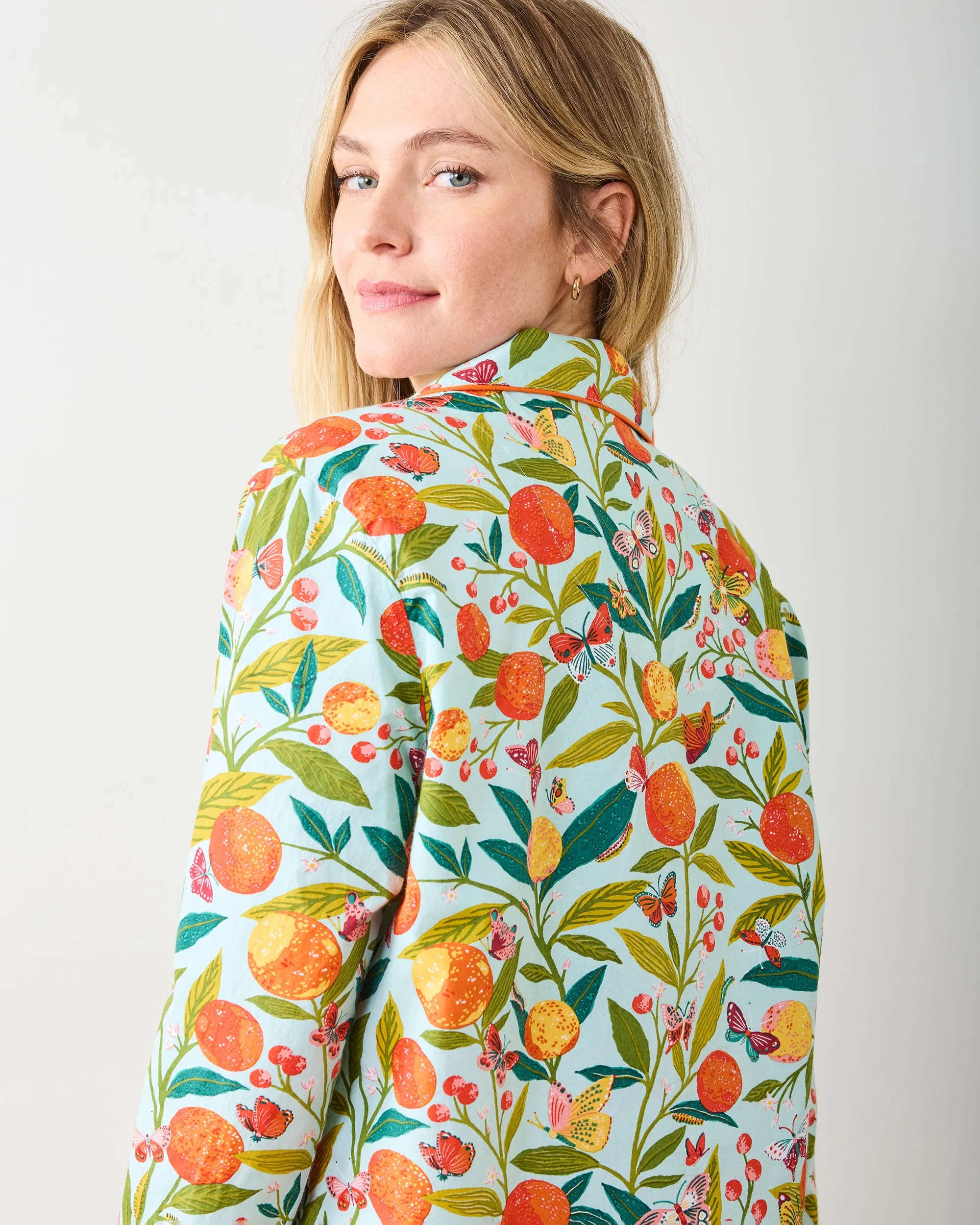 Butterfly Grove - Petite Long PJ Set - Soft Blue sold by Printfresh product image thumbnail 4