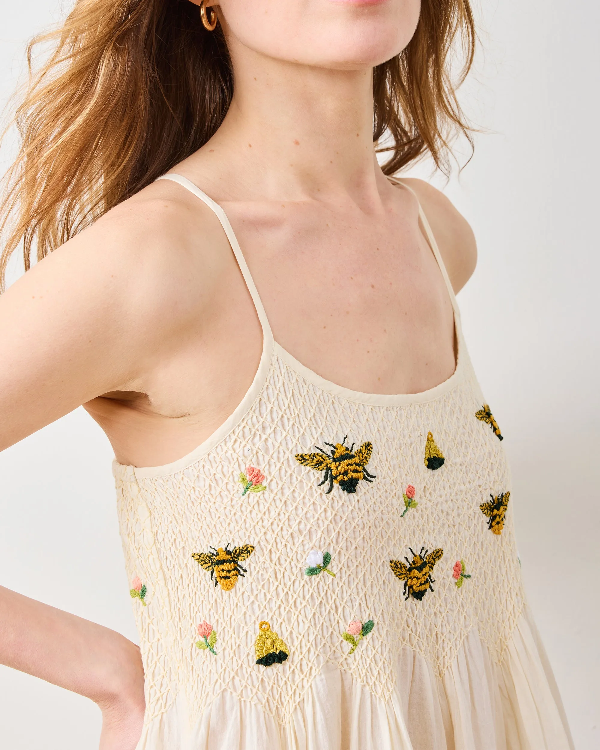Sweet Bee - Naya Nightie - Cream sold by Printfresh product image thumbnail 3