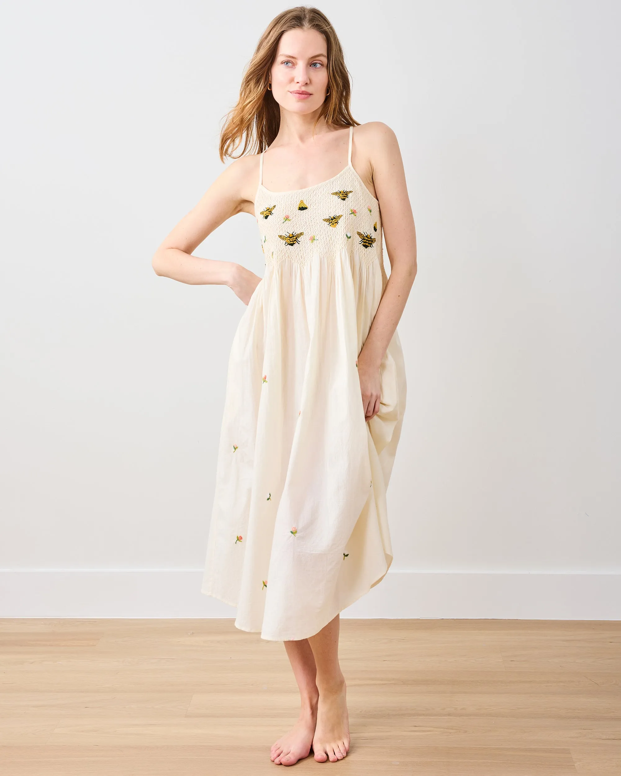 Sweet Bee - Naya Nightie - Cream sold by Printfresh product image thumbnail 4