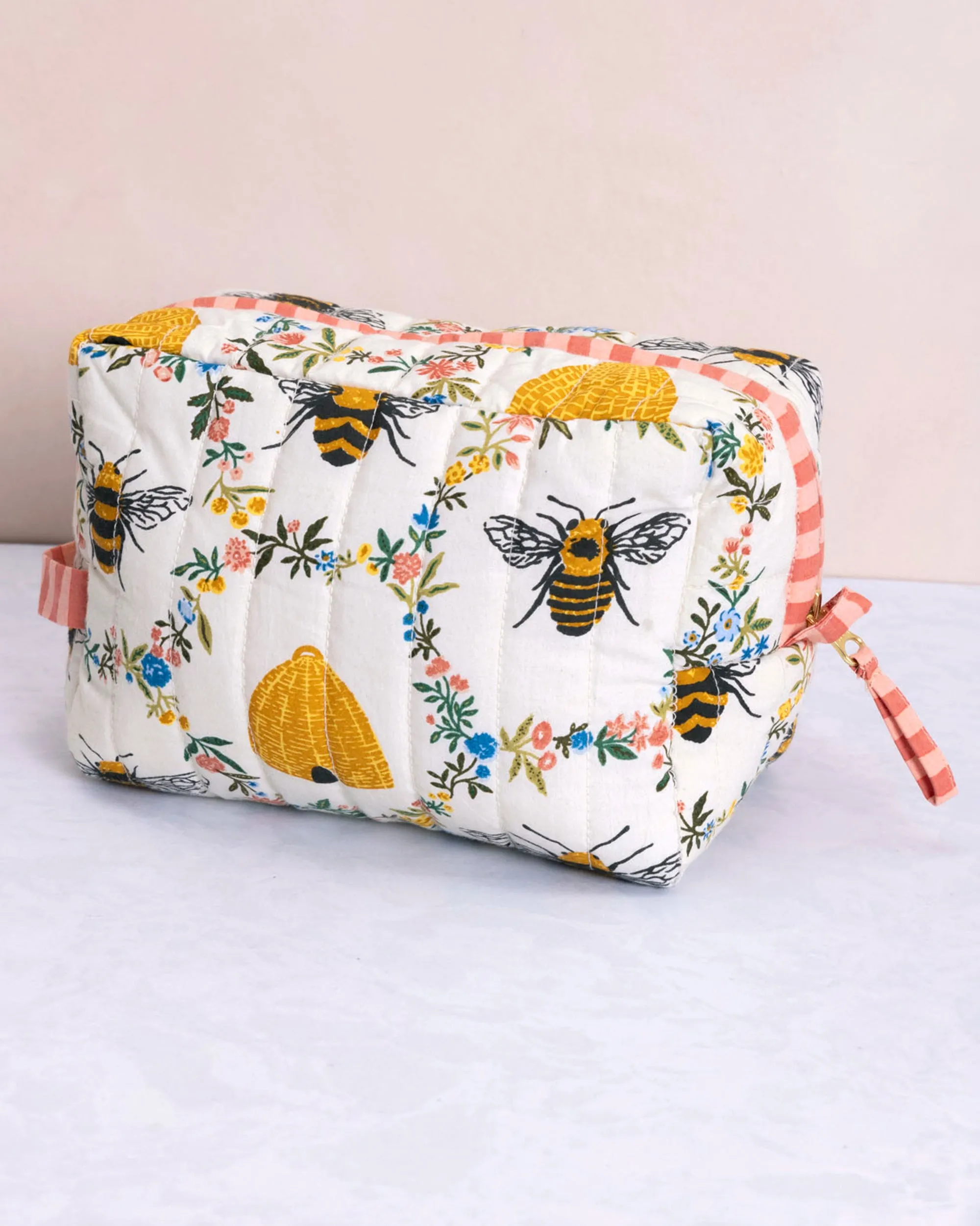 Sweet Bee - Quilted Pouch - Cream sold by Printfresh product image thumbnail 3