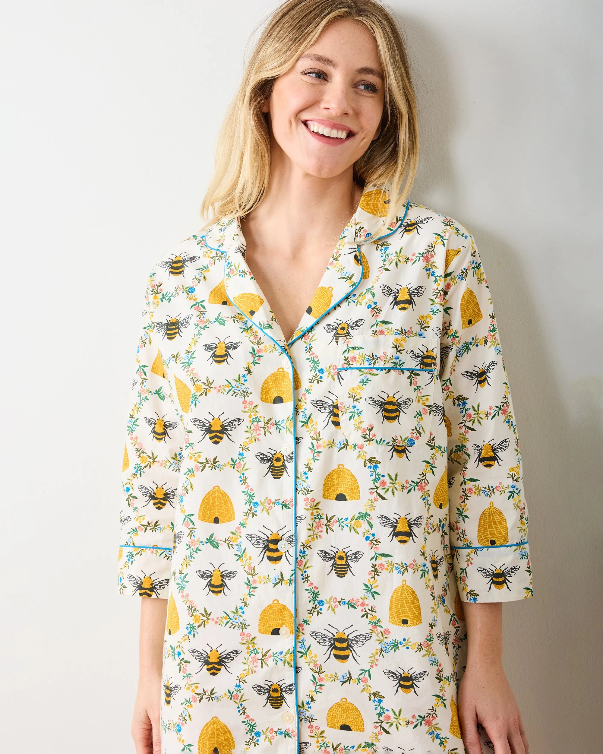 Sweet Bee - Sleep Shirt - Cream sold by Printfresh product image thumbnail 3