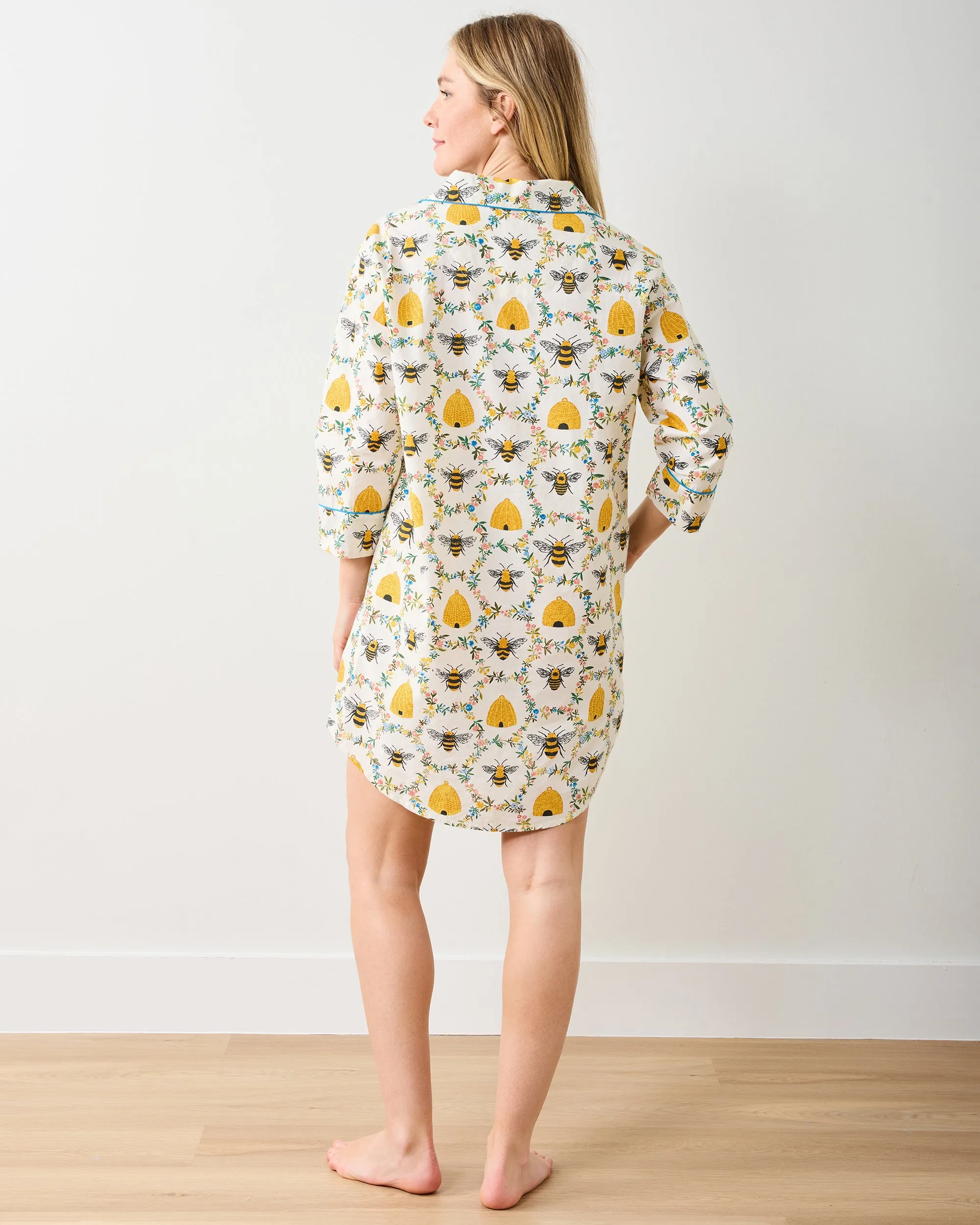 Sweet Bee - Sleep Shirt - Cream sold by Printfresh product image thumbnail 4