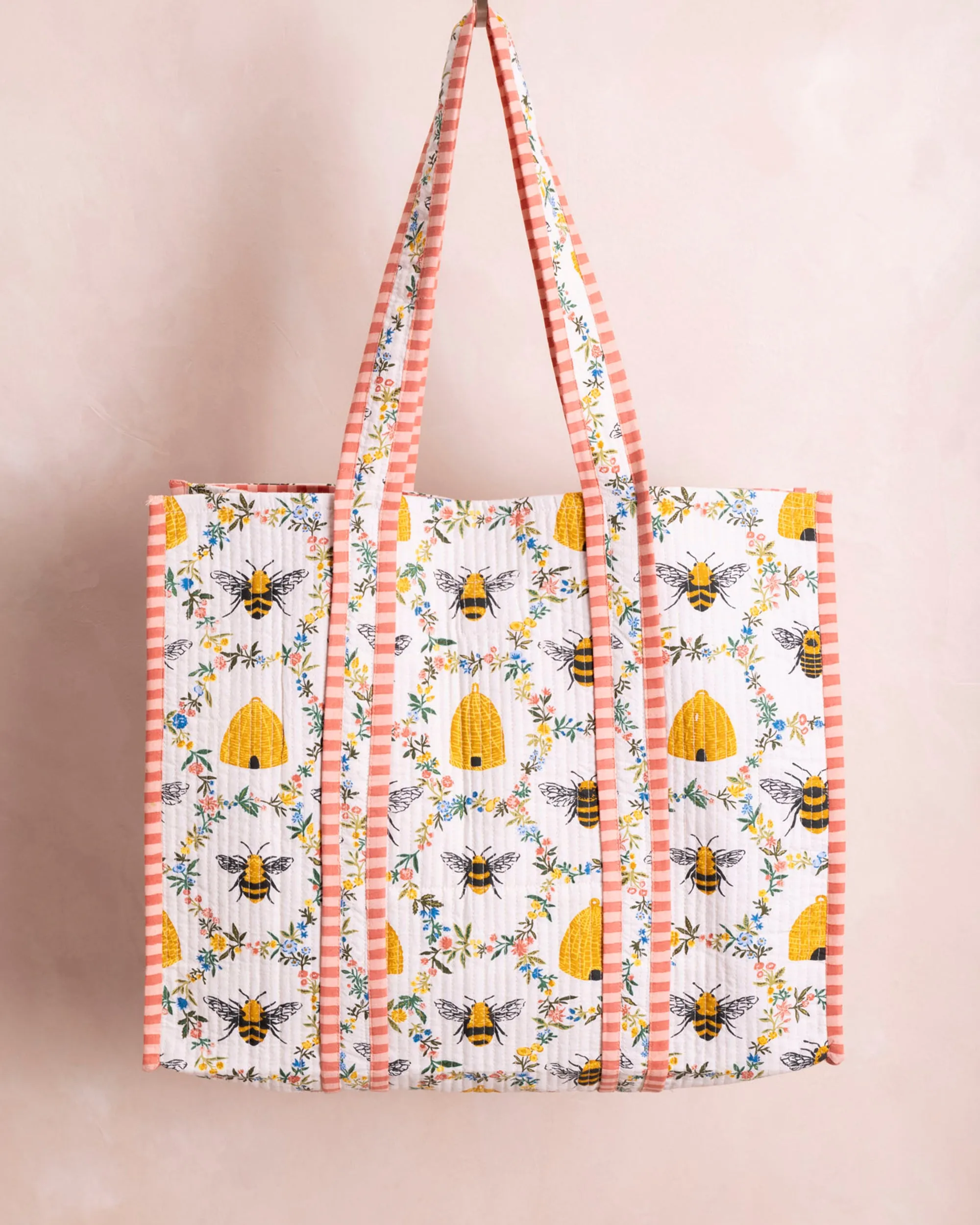 Sweet Bee - The Traveler Tote - Cream sold by Printfresh product image thumbnail 4