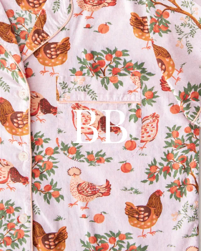 Hen House - Long PJ Set - Ballet Pink sold by Printfresh