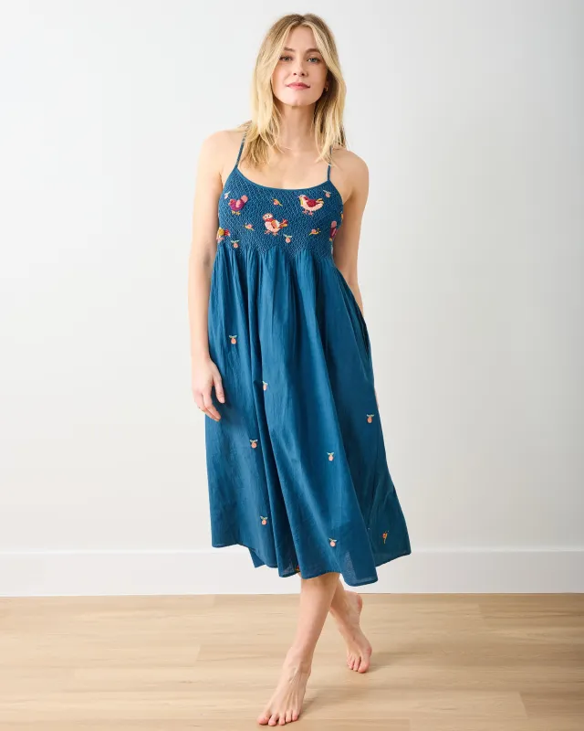 Hen House - Naya Nightie - Navy sold by Printfresh