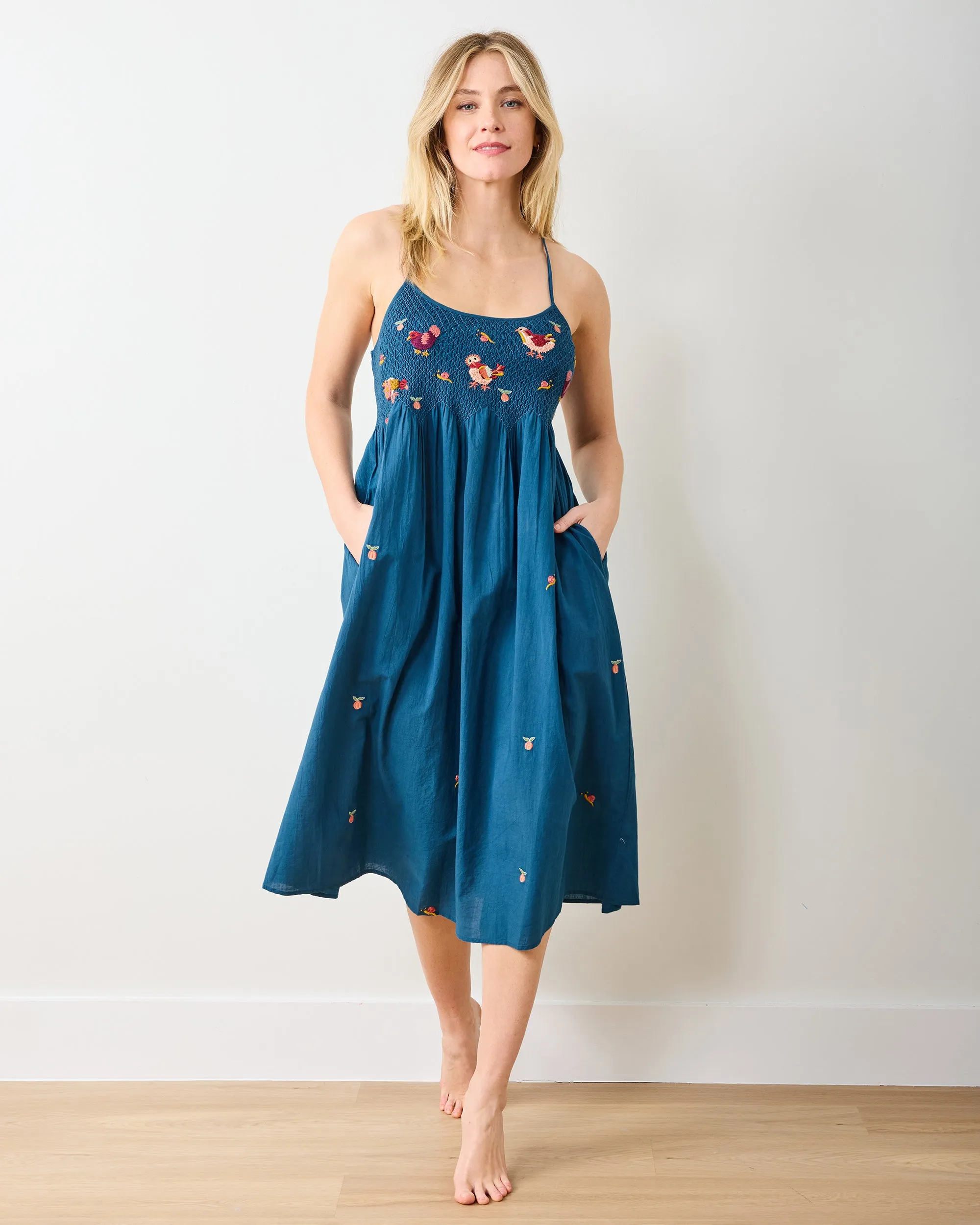 Hen House - Naya Nightie - Navy sold by Printfresh product image thumbnail 4