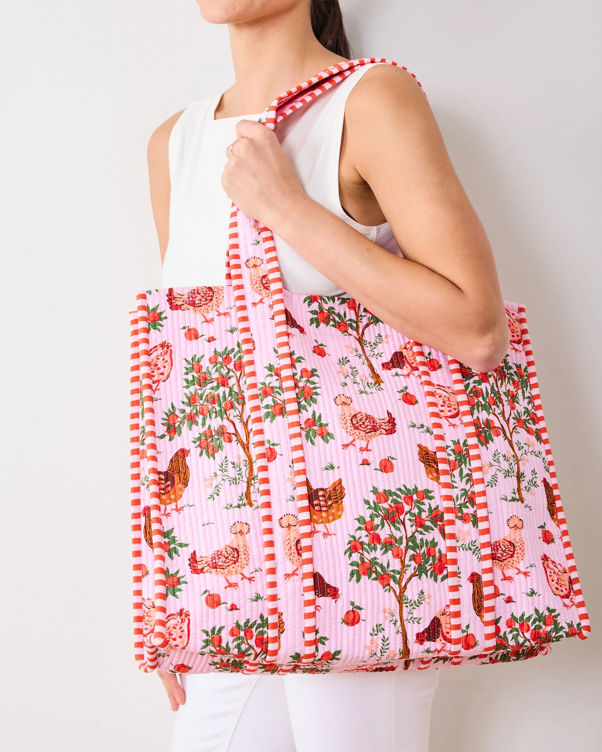 Hen House - The Traveler Tote - Ballet Pink sold by Printfresh product image thumbnail 2