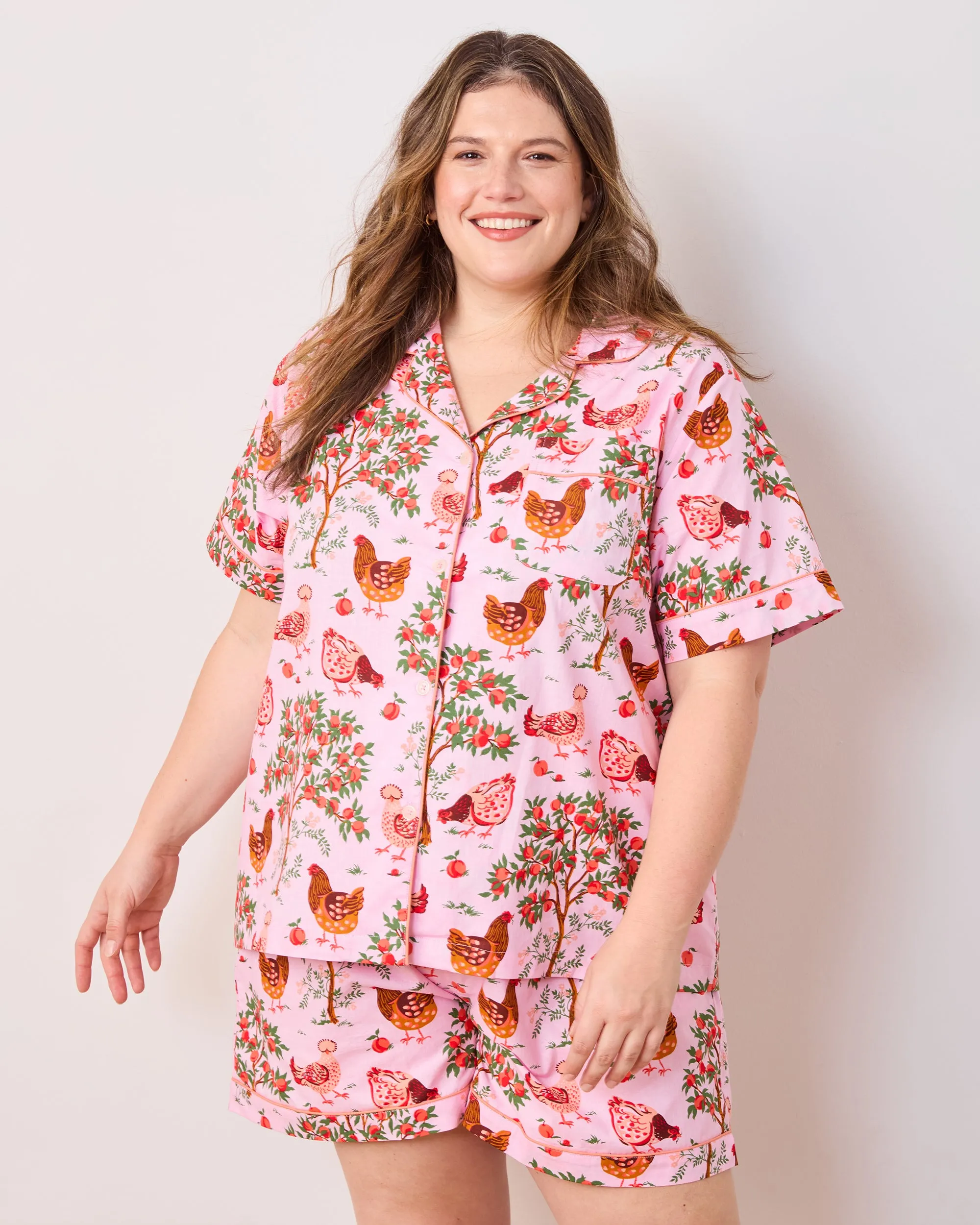 Hen House - Short PJ Set Bundle - Ballet Pink & Soft Blue sold by Printfresh product image thumbnail 3