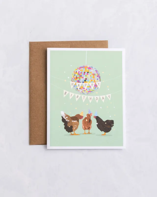 Chickens Party - Greeting Card - Apartment 2 Cards made by Printfresh