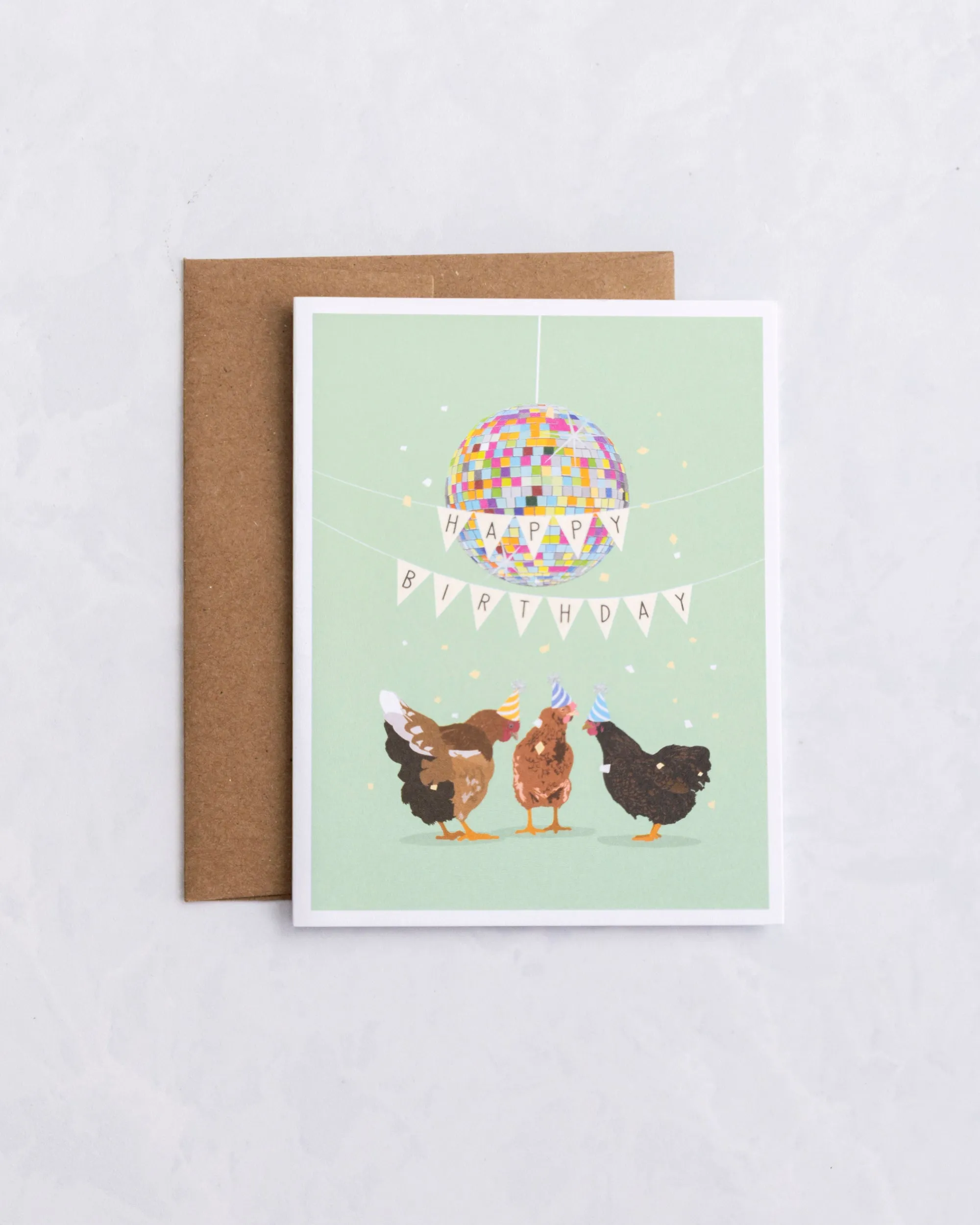 Chickens Party - Greeting Card - Apartment 2 Cards sold by Printfresh