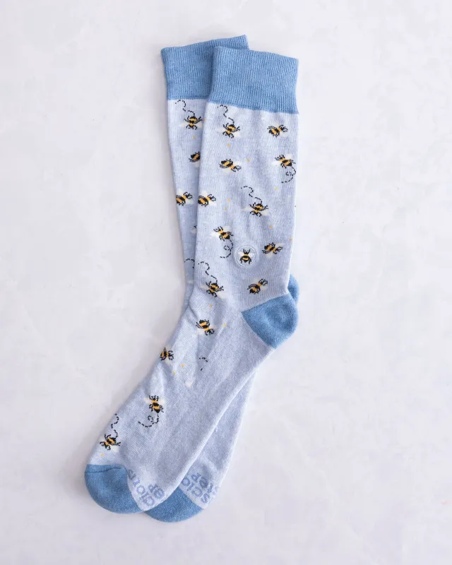 Bumble Bliss - Socks That Protect Bees - Concious Step sold by Printfresh