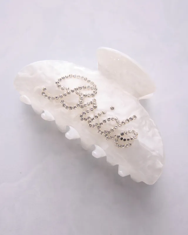 Bride - Rhinestone Hair Claw Clip - Fetti sold by Printfresh