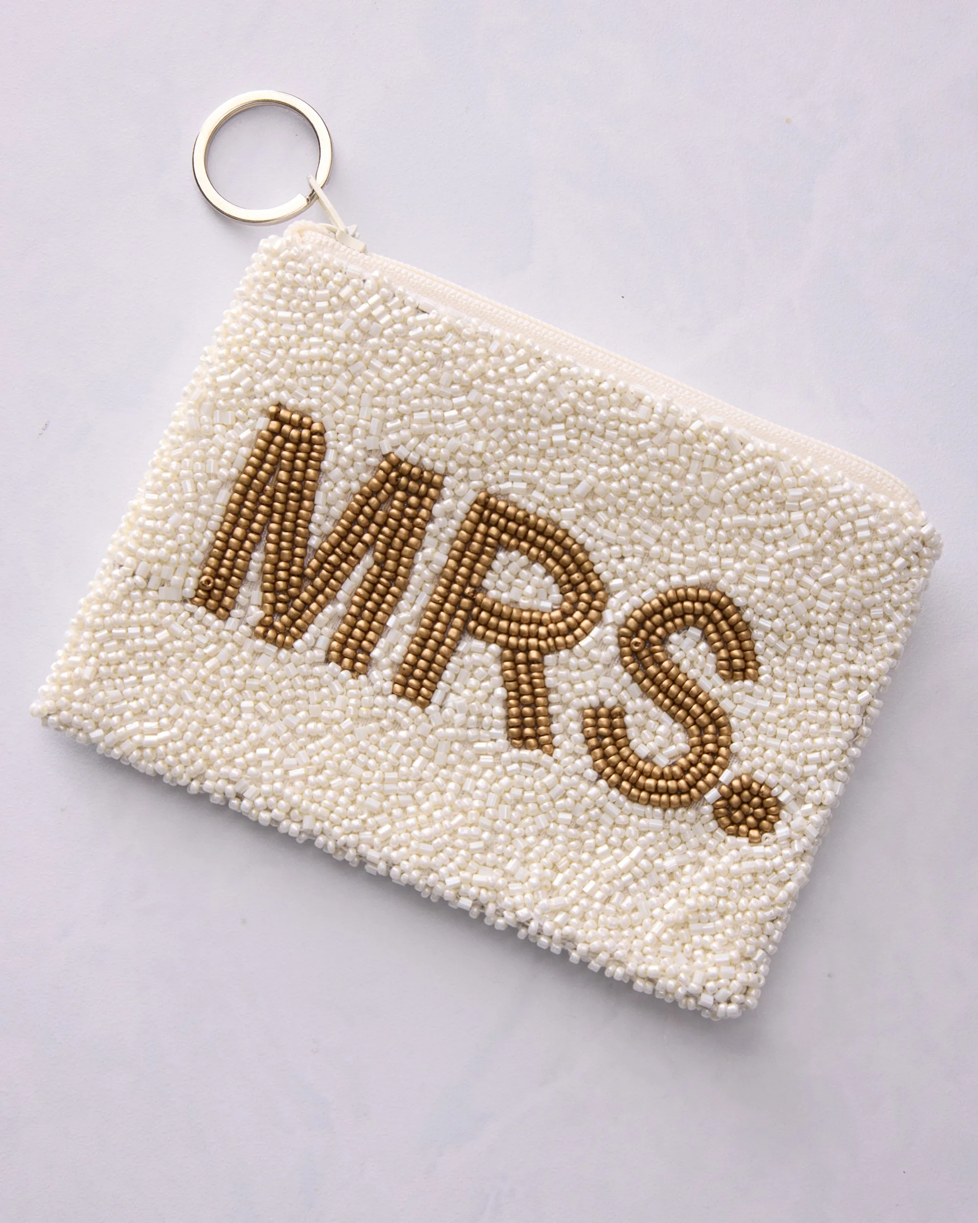 White - Mrs Coin Pouch - Tiana Designs sold by Printfresh