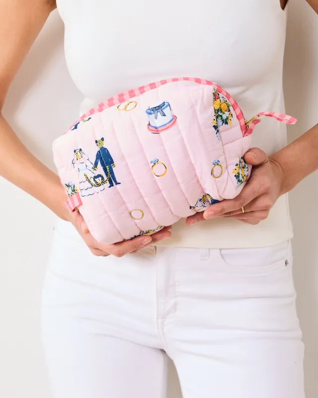 Happily Ever After - Quilted Pouch - Blush sold by Printfresh