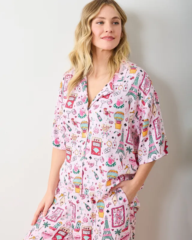 Viva Las Vegas - Tall Eco Satin Wildest Dreams Set - Lucky Pink sold by Printfresh