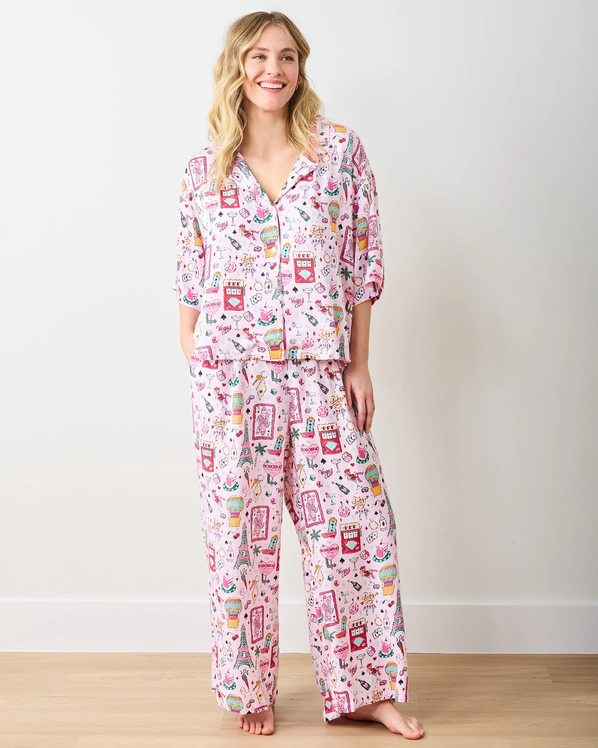 Viva Las Vegas - Tall Eco Satin Wildest Dreams Set - Lucky Pink sold by Printfresh product image thumbnail 3