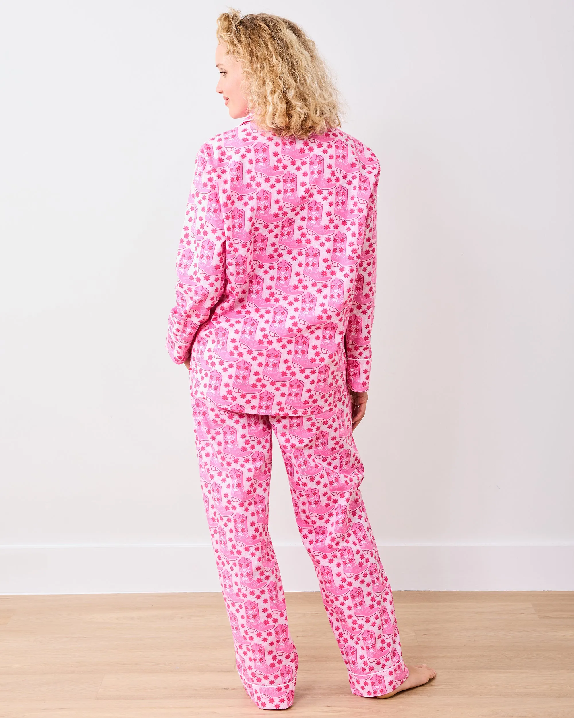 Rhinestone Cowgirl - Long PJ Set - Party Pink sold by Printfresh product image thumbnail 4