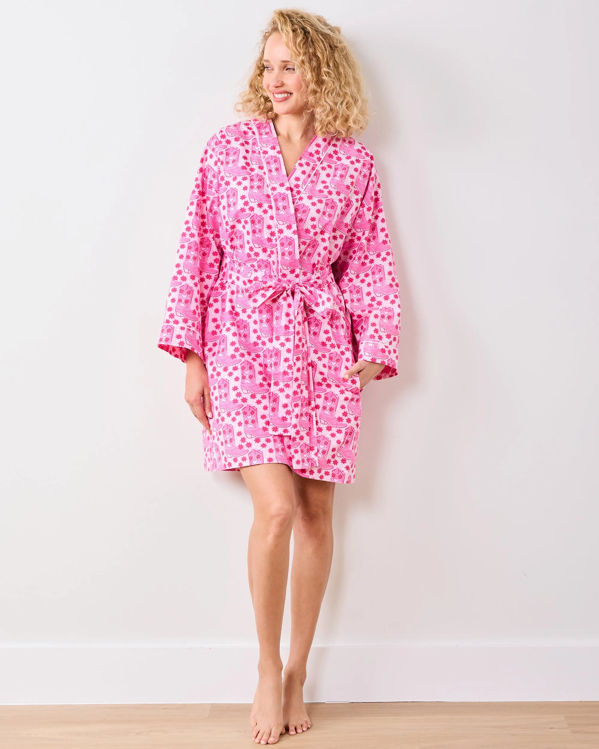Rhinestone Cowgirl - Getting Ready Robe - Party Pink sold by Printfresh product image thumbnail 3