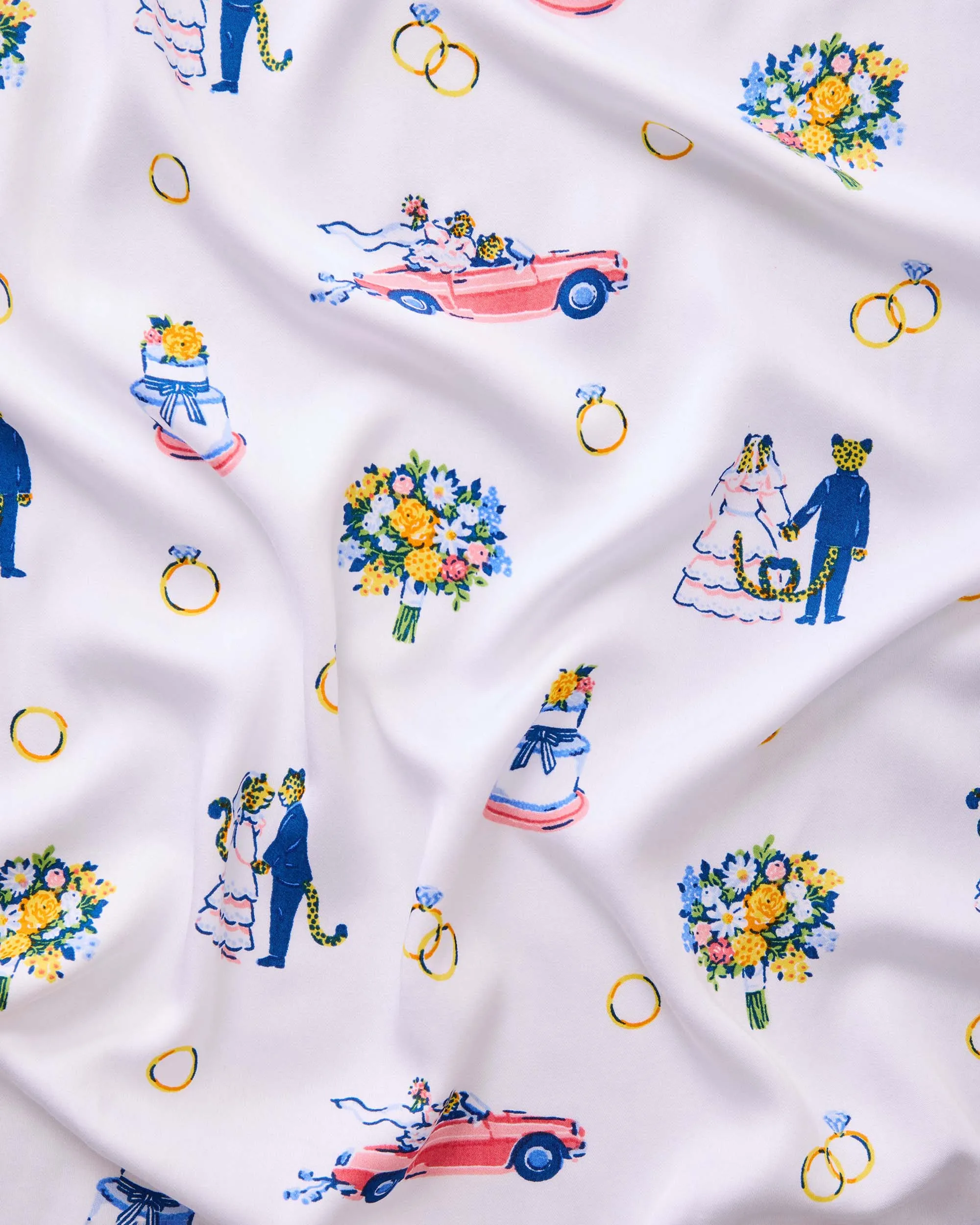 Happily Ever After - Eco Satin Eye Mask - Cloud sold by Printfresh product image thumbnail 3