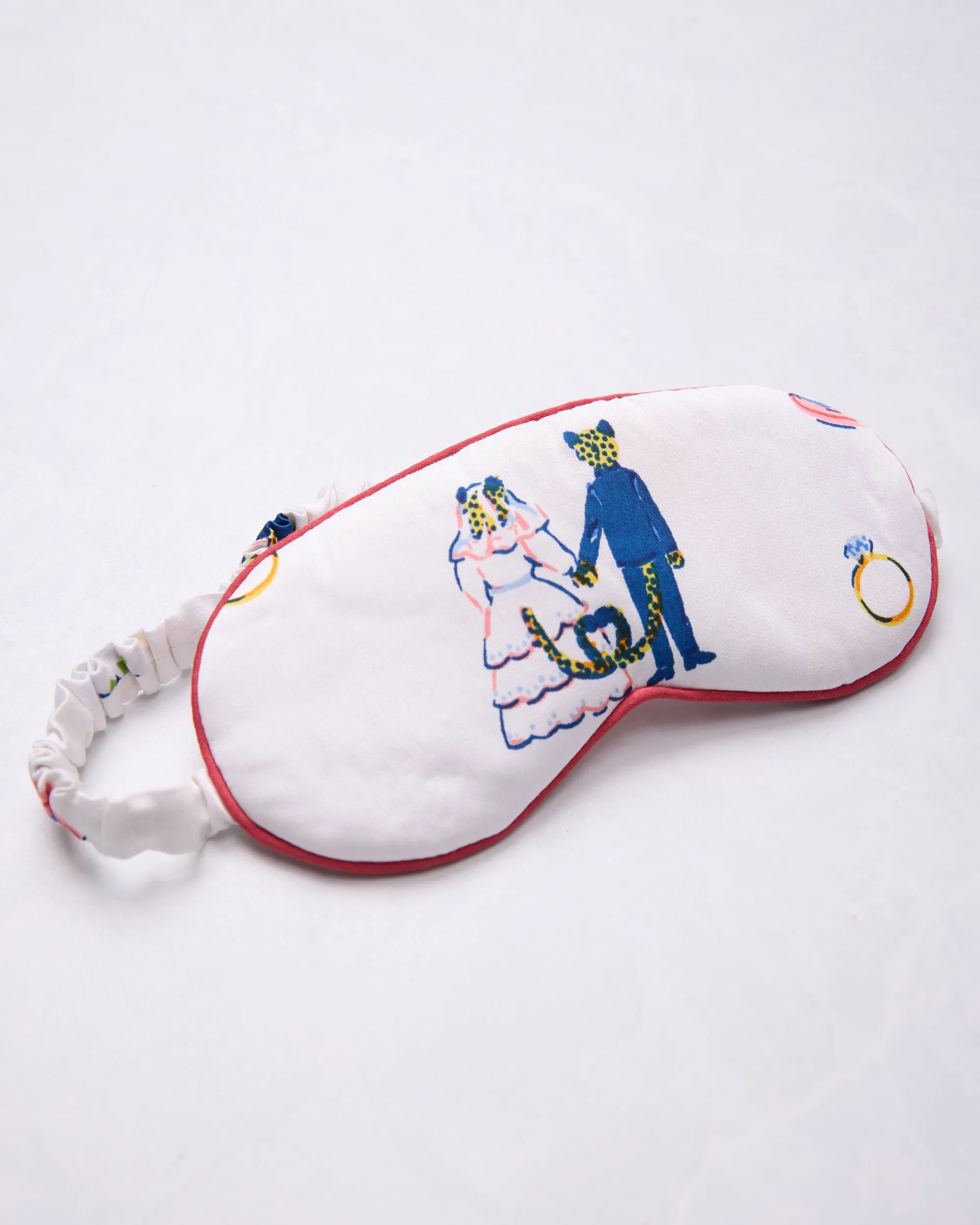 Happily Ever After - Eco Satin Eye Mask - Cloud sold by Printfresh product image thumbnail 2