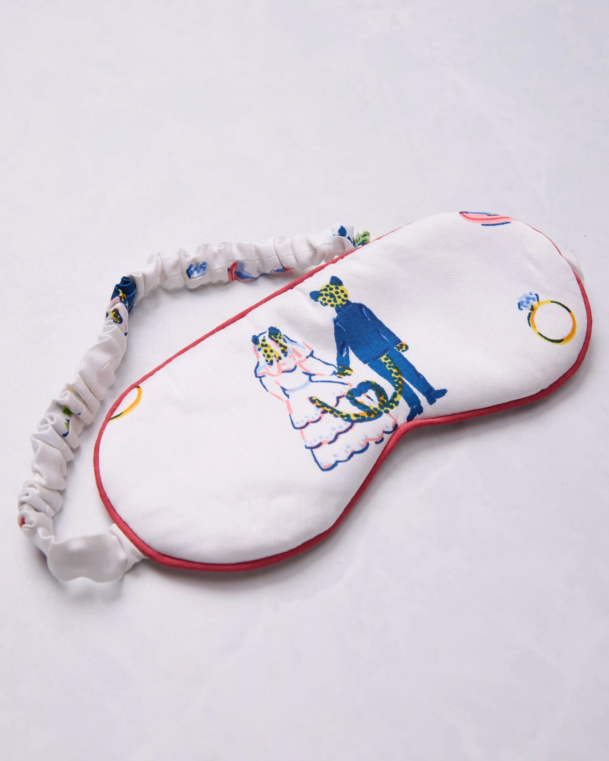 Happily Ever After - Eco Satin Eye Mask - Cloud sold by Printfresh