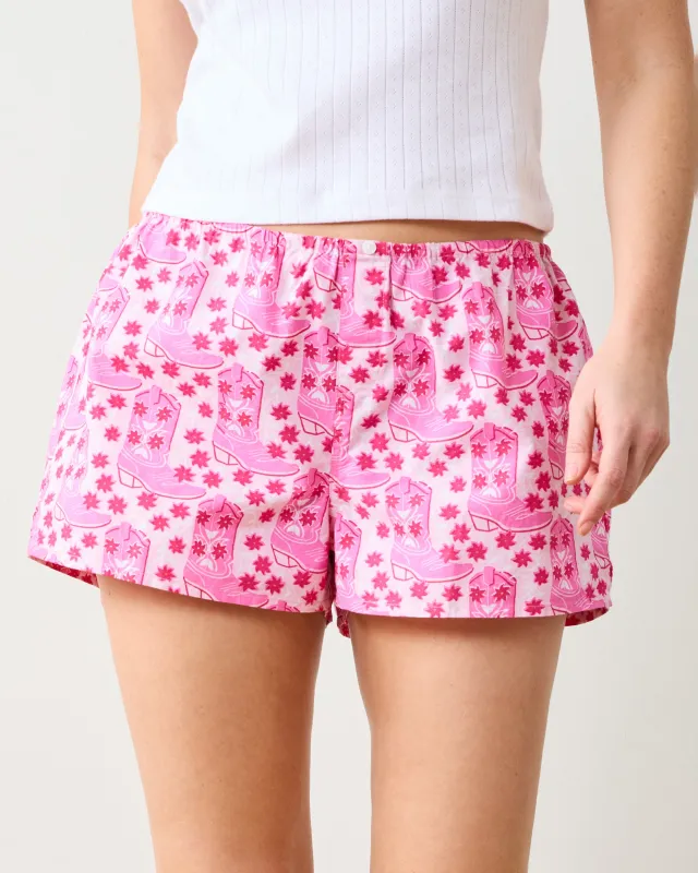 Rhinestone Cowgirl - Bradshaw Boxer - Party Pink sold by Printfresh