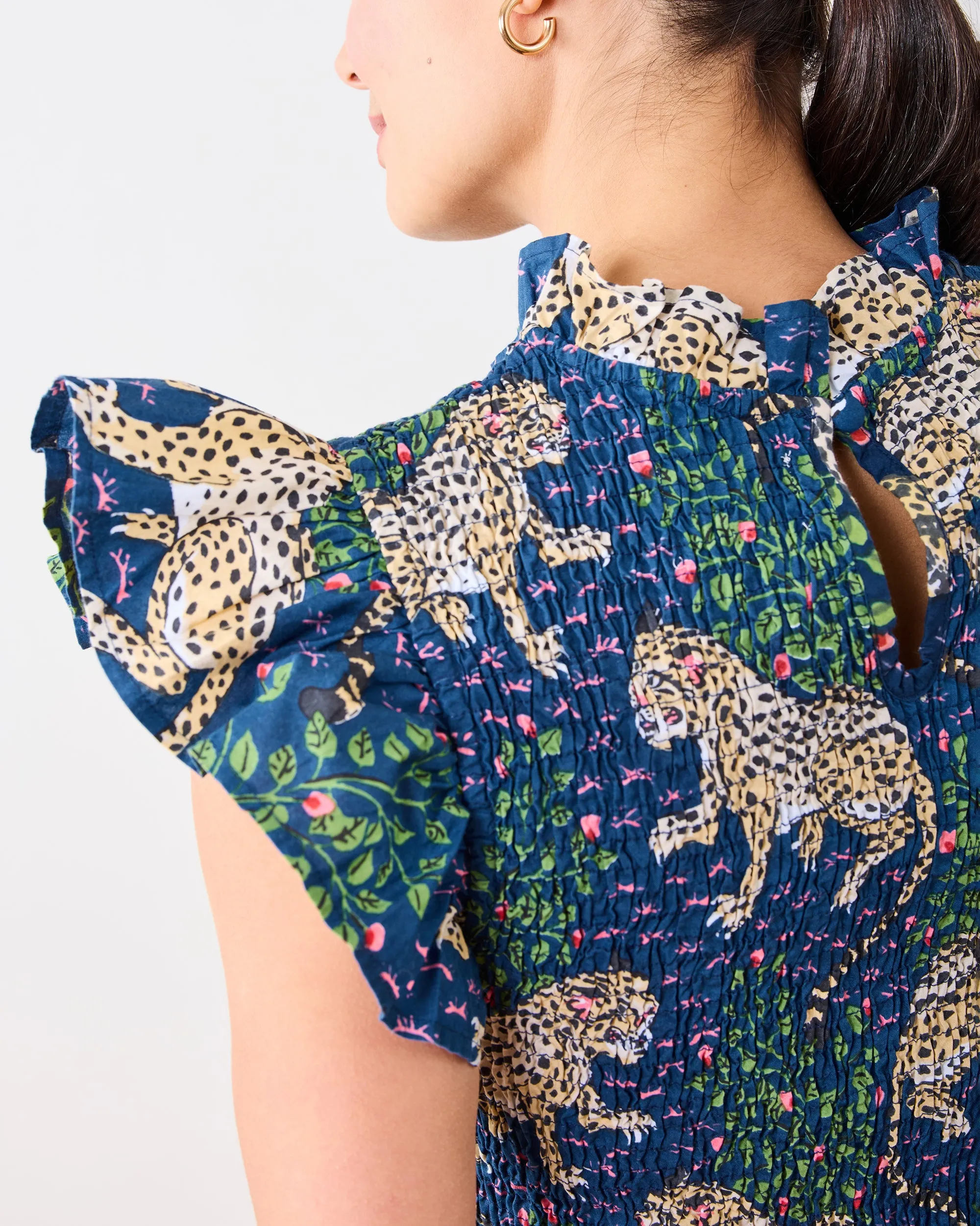 Bagheera - Let's Ruffle Dress - Navy sold by Printfresh product image thumbnail 4