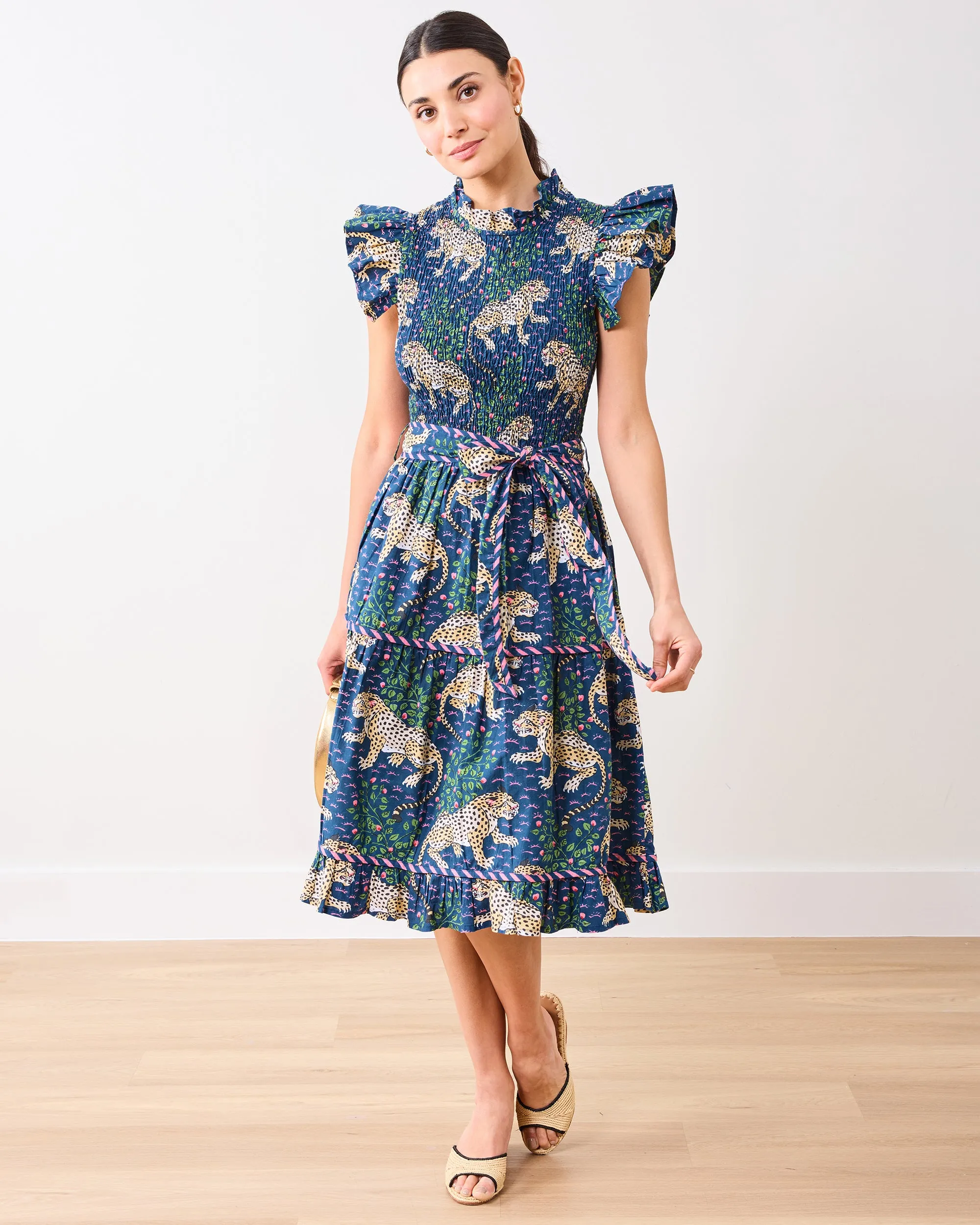 Bagheera - Let's Ruffle Dress - Navy sold by Printfresh product image thumbnail 2