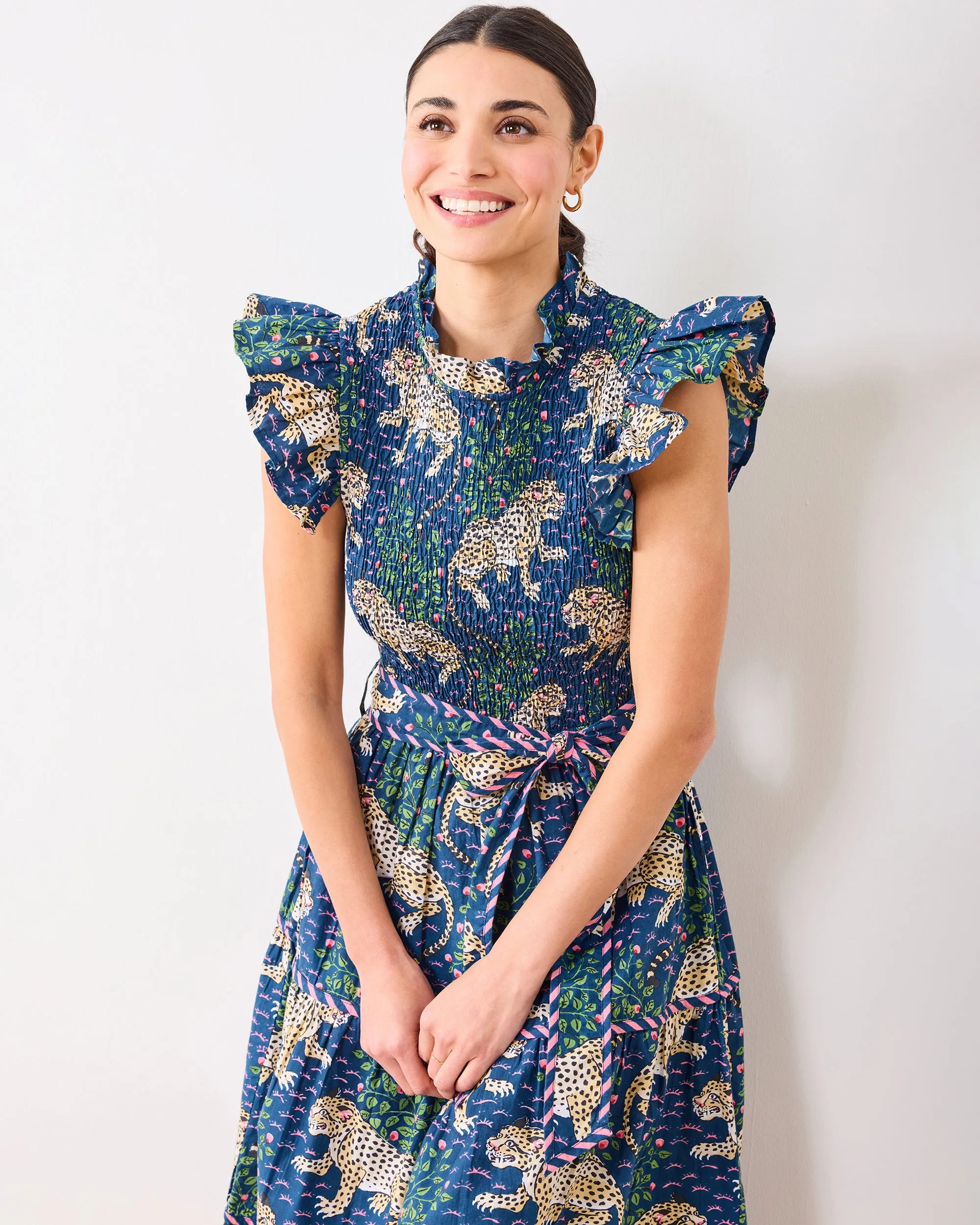 Bagheera - Let's Ruffle Dress - Navy sold by Printfresh product image thumbnail 5