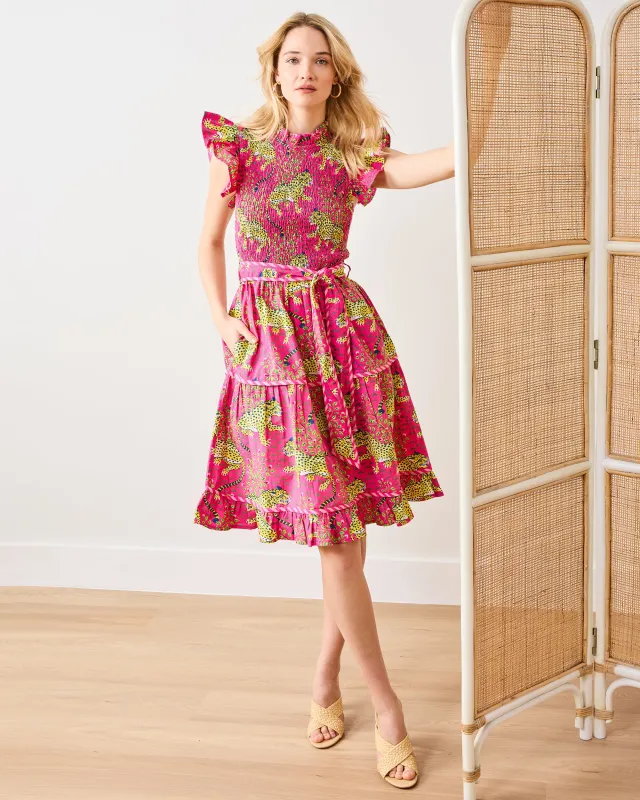 Bagheera - Let's Ruffle Dress - Hot Pink sold by Printfresh