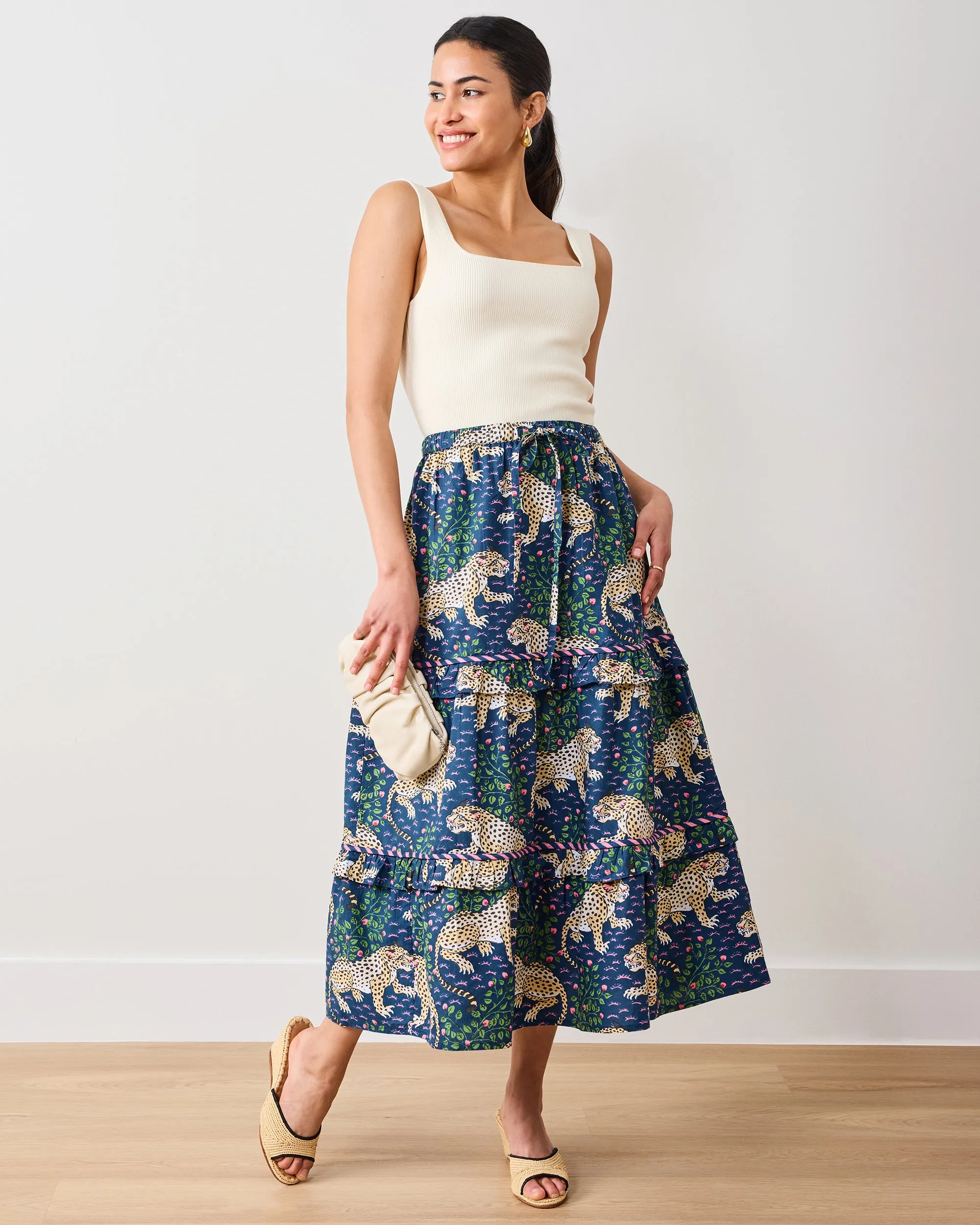Bagheera - Now or Later Skirt - Navy sold by Printfresh