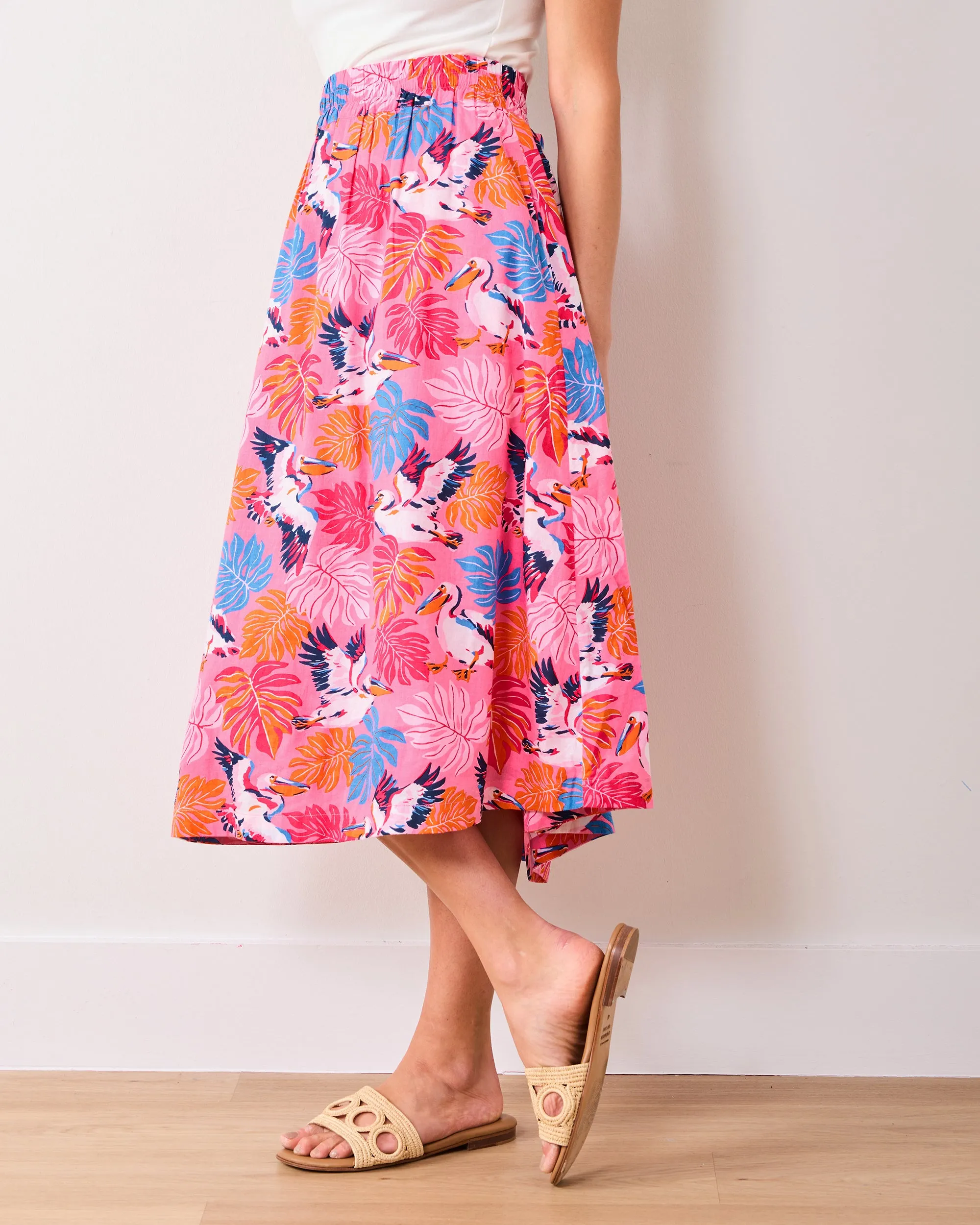 Pelican Palms - Sofia Skirt - Marina Pink sold by Printfresh product image thumbnail 4