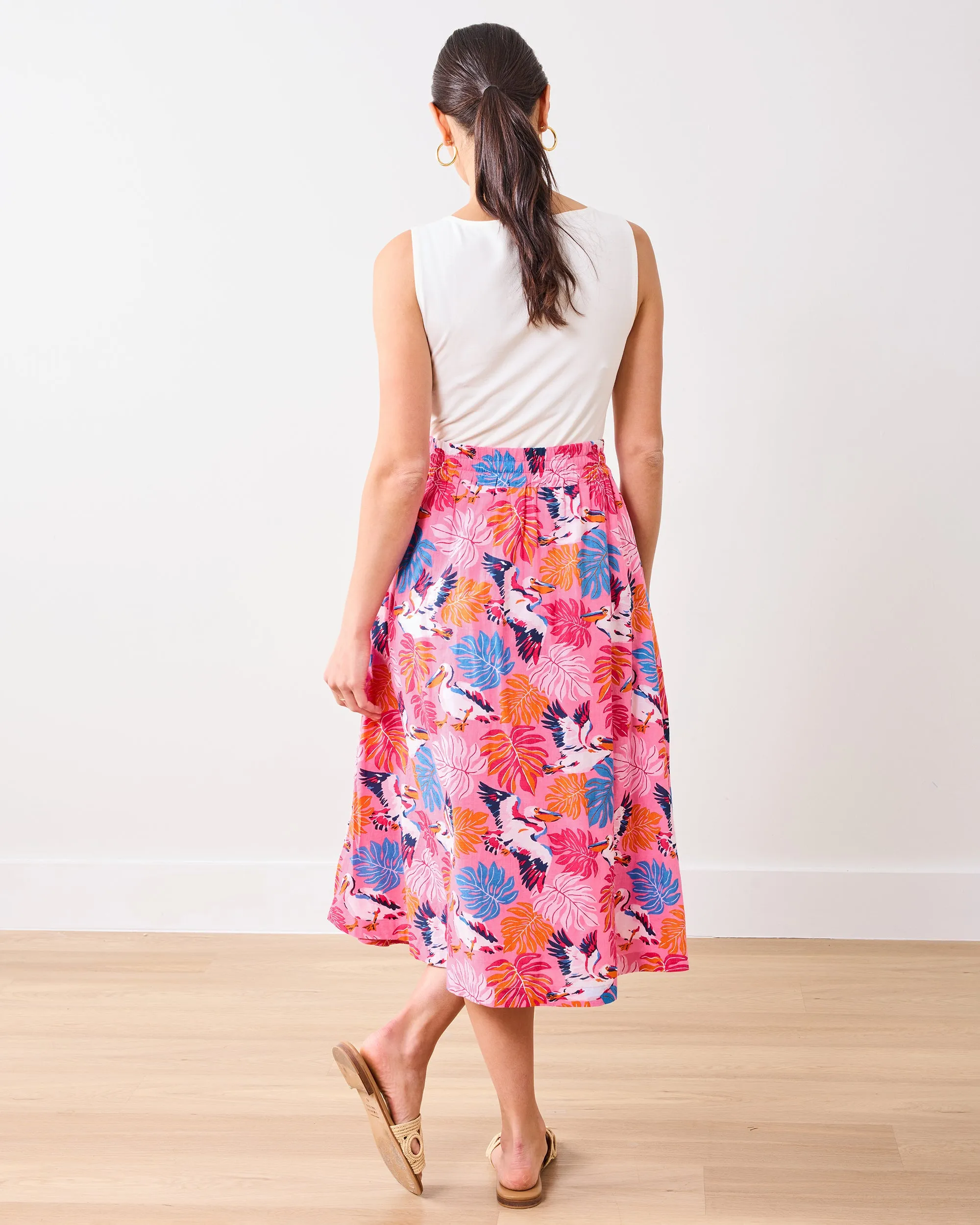 Pelican Palms - Sofia Skirt - Marina Pink sold by Printfresh product image thumbnail 5