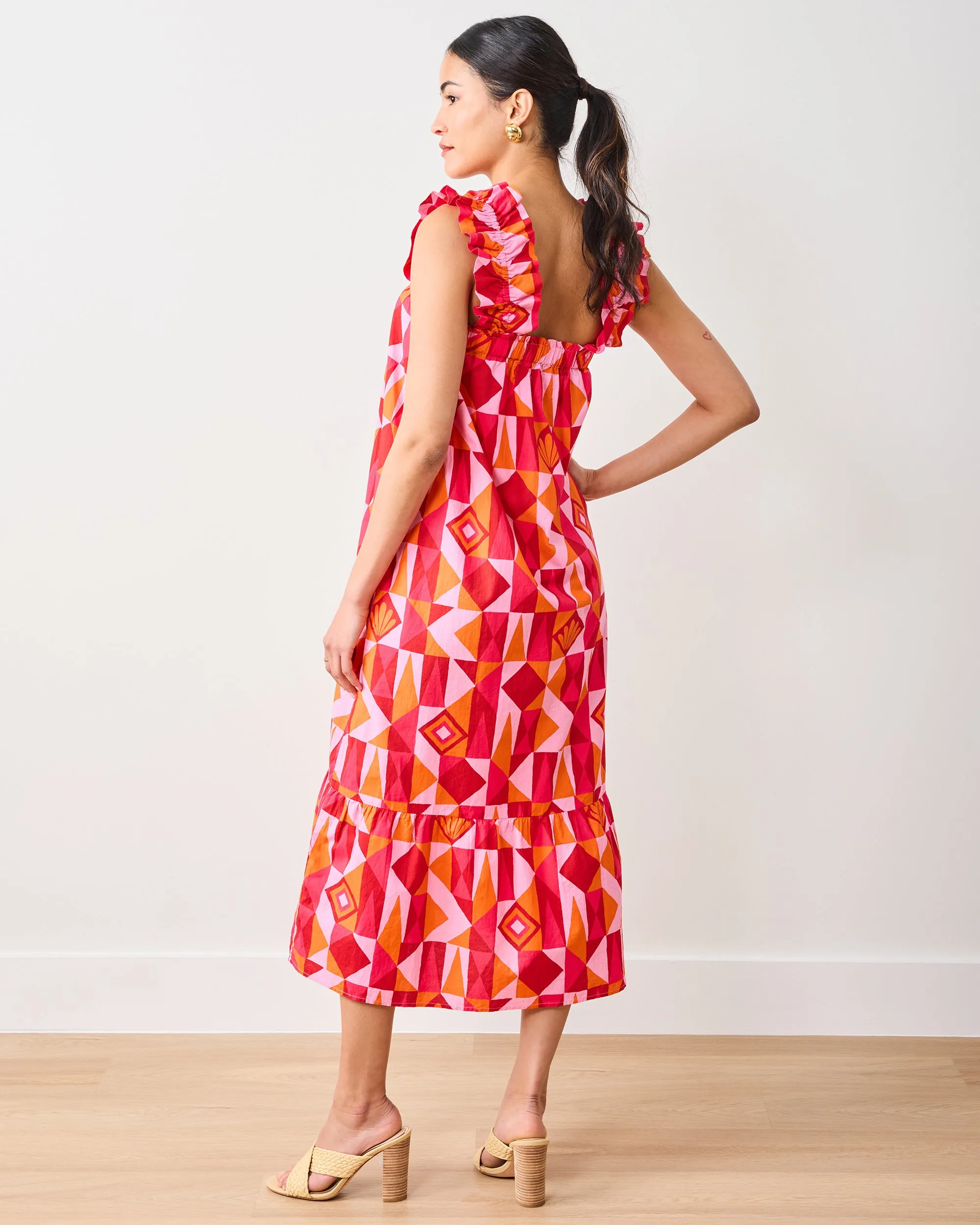 Underwater Mosaic - Serenity Dress - Pink Crush sold by Printfresh product image thumbnail 5