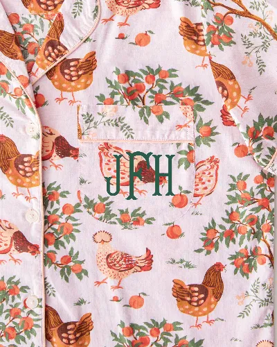 Hen House - Petite Long PJ Set - Ballet Pink sold by Printfresh