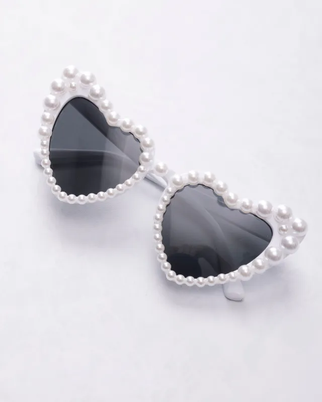 Pearl - Heart Bride Sunglasses - Space 46 Wholesale sold by Printfresh