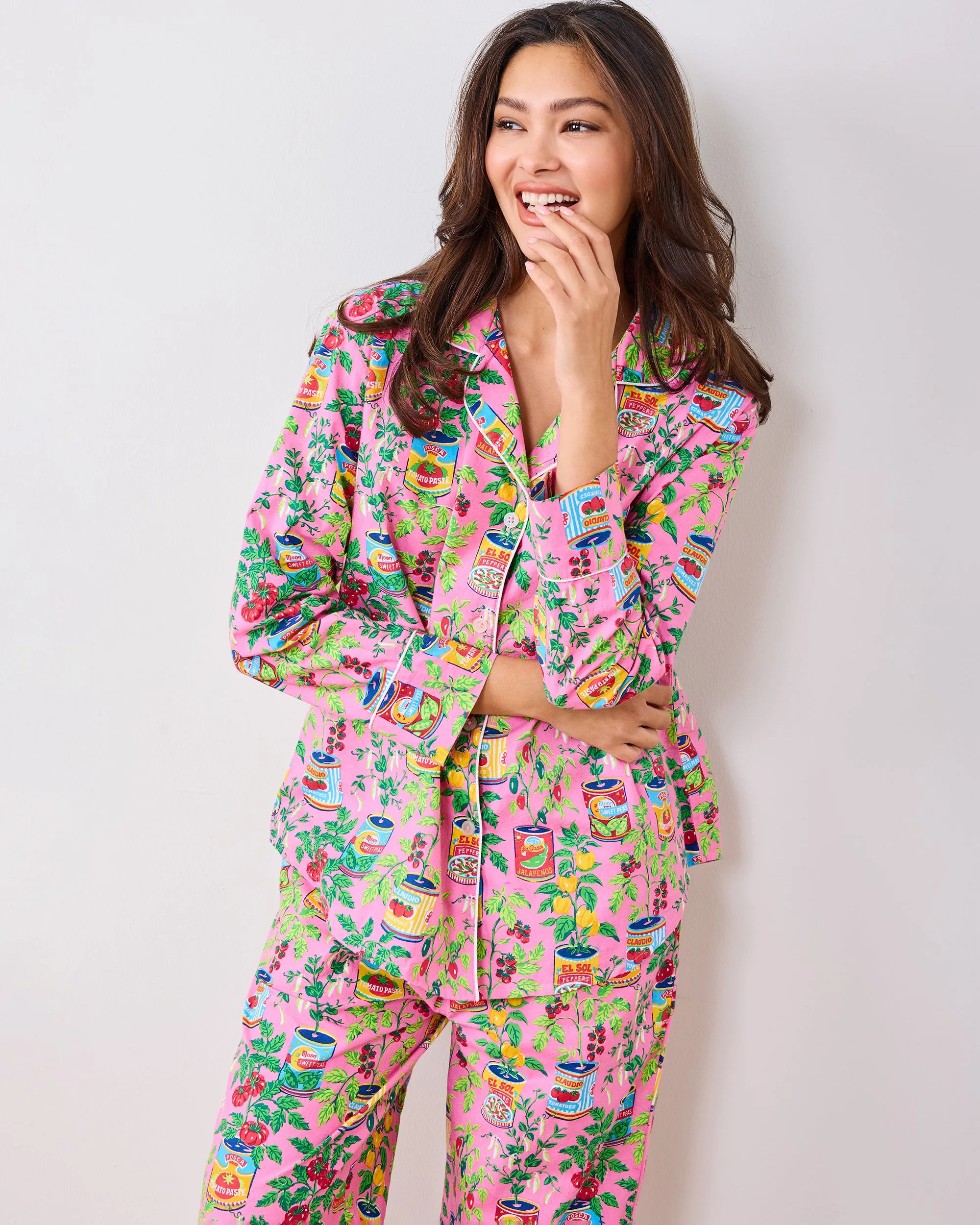 Kitchen Garden - Tall Long PJ Set - Rose sold by Printfresh product image thumbnail 5