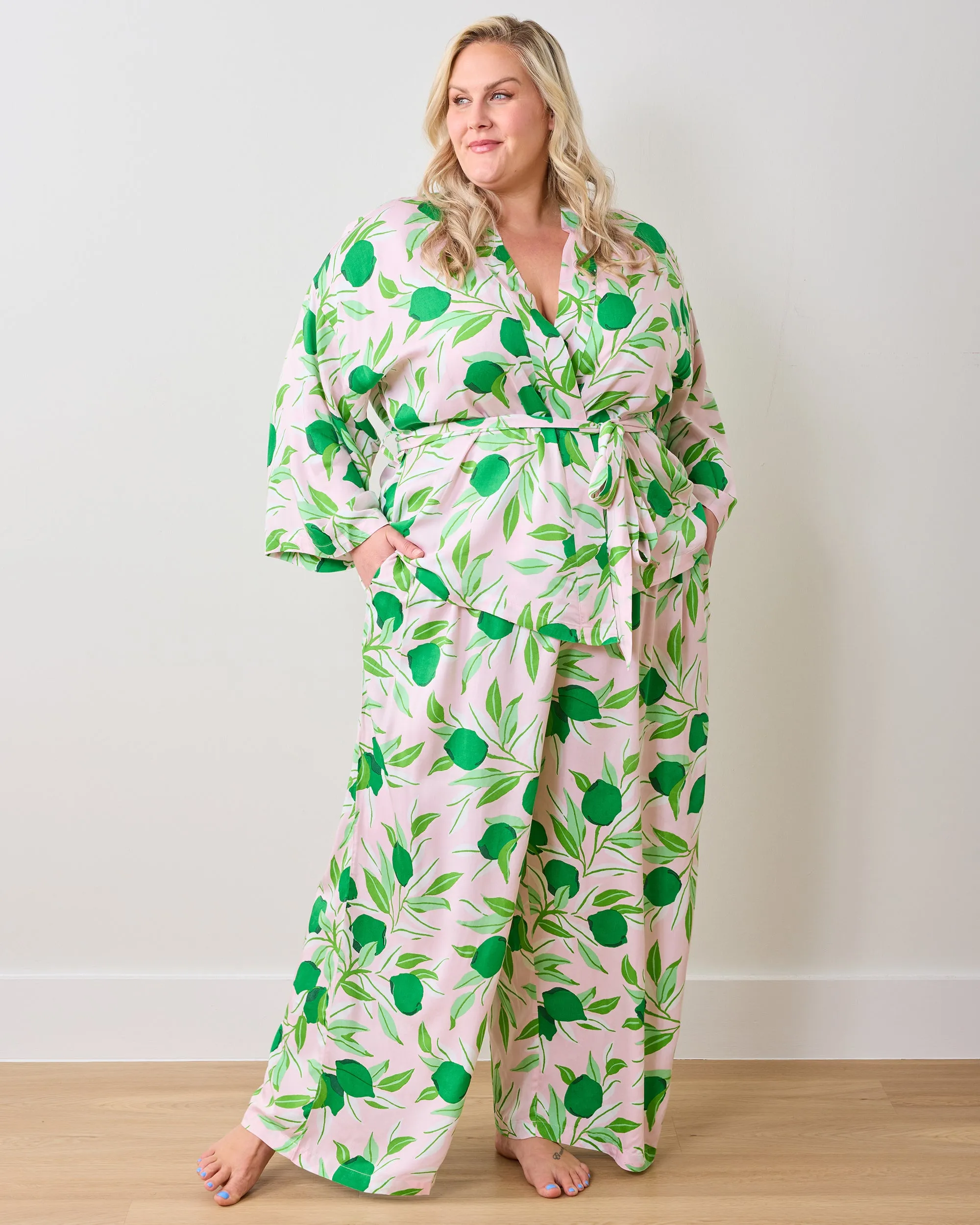 Lime Zest - Eco Satin Wrap Set - Pink Salt sold by Printfresh product image thumbnail 2