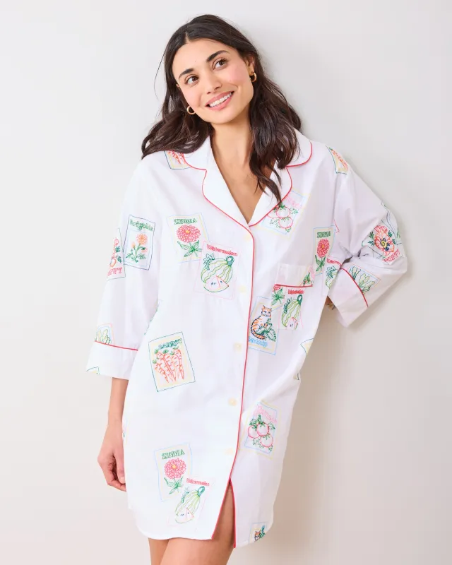 Seed Packets - Sleep Shirt - Cloud sold by Printfresh