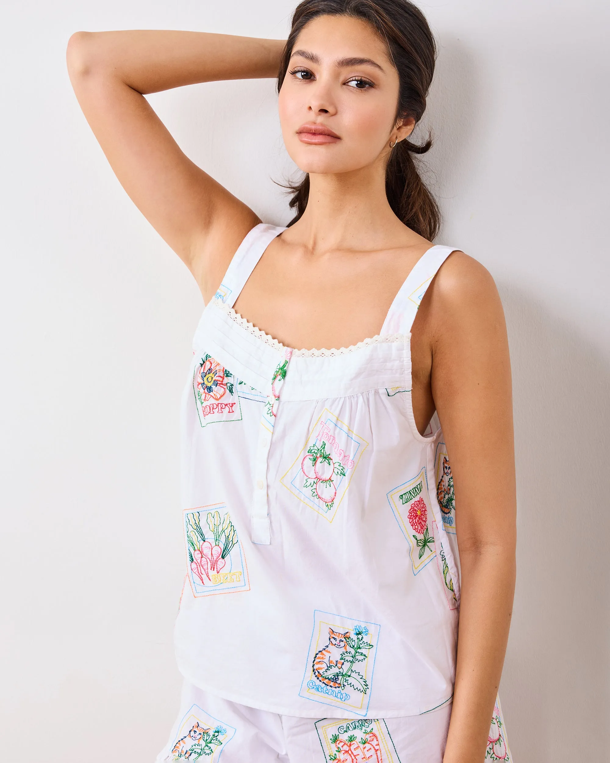 Seed Packets - Back To Bed Short Set - Cloud sold by Printfresh product image thumbnail 4