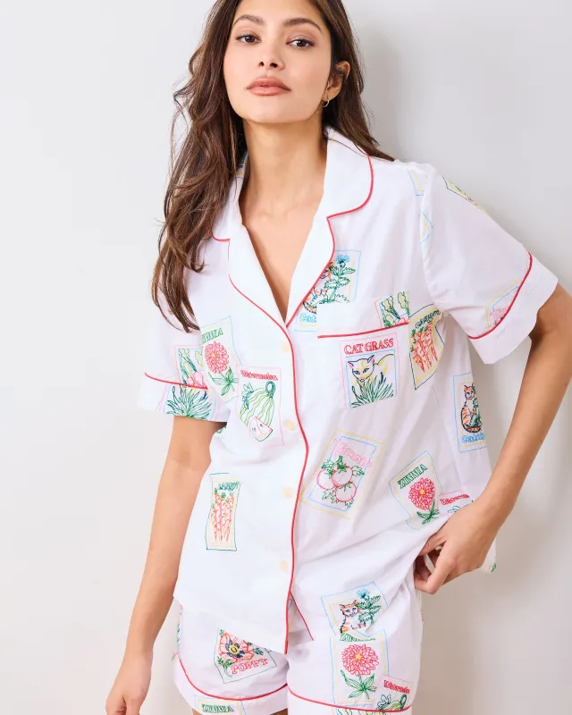 Seed Packets - Short PJ Set - Cloud sold by Printfresh