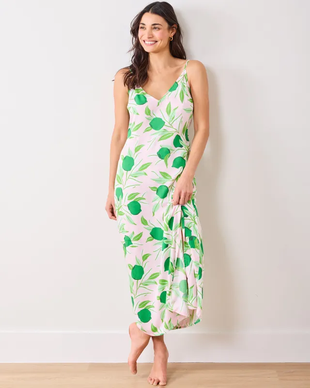 Lime Zest - Eco Satin Chic To Sleep Nightie - Pink Salt sold by Printfresh
