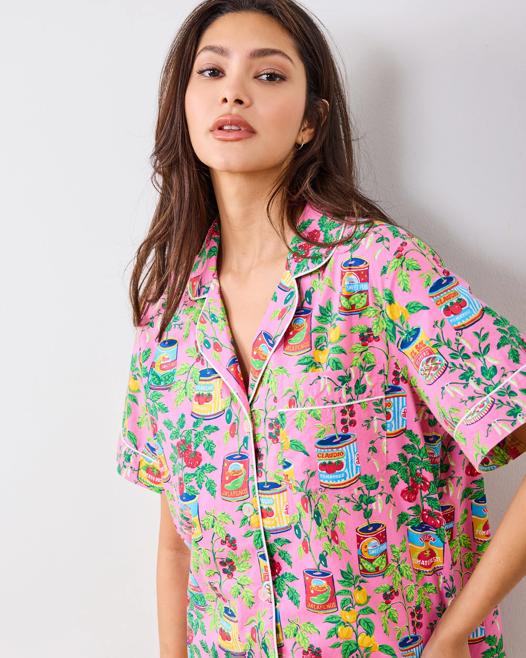 Kitchen Garden - Short PJ Set - Rose sold by Printfresh product image thumbnail 3