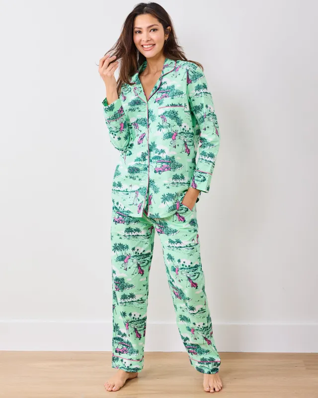 Golf Toile - Petite Long PJ Set - Putting Green sold by Printfresh