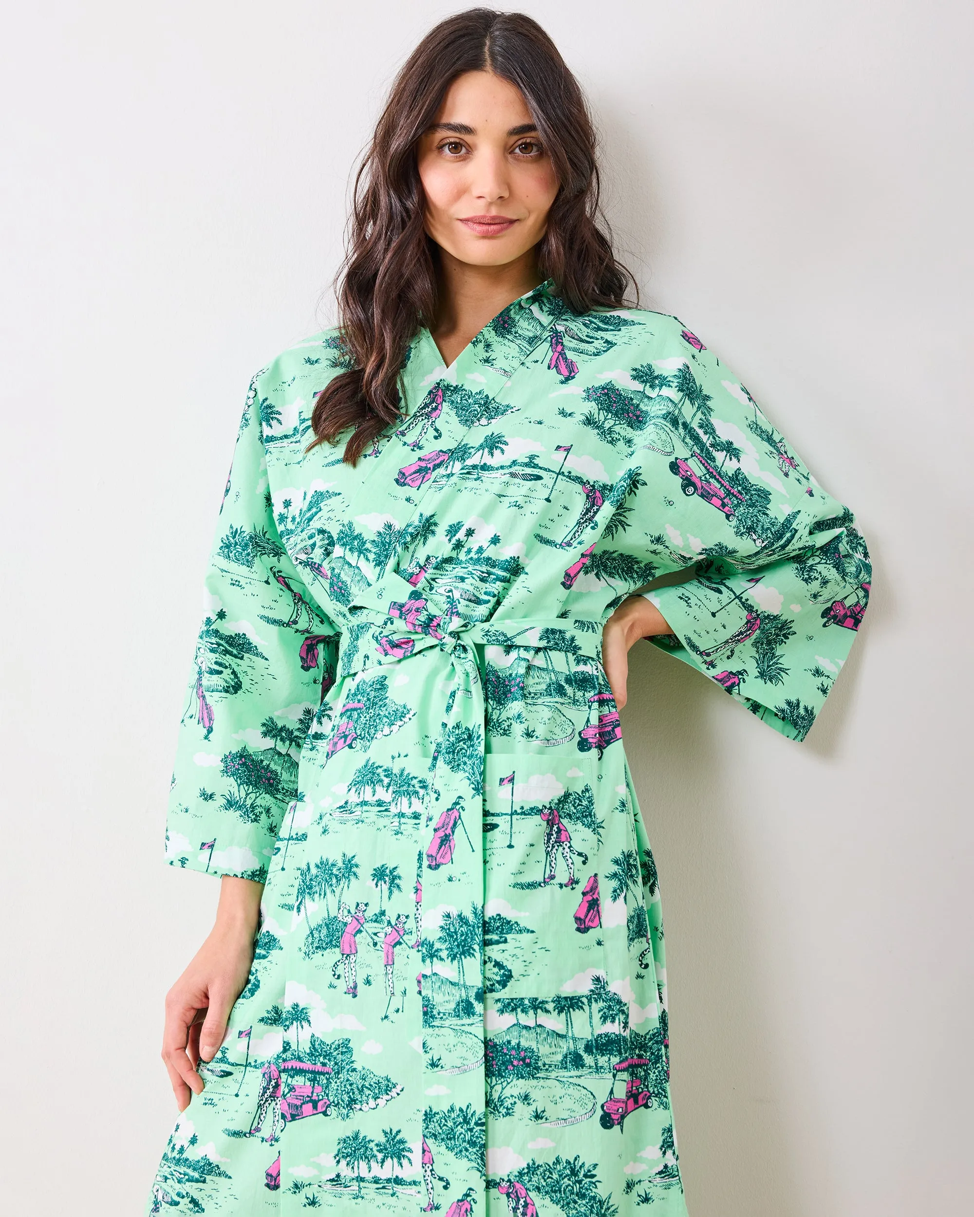 Golf Toile - Robe - Putting Green sold by Printfresh