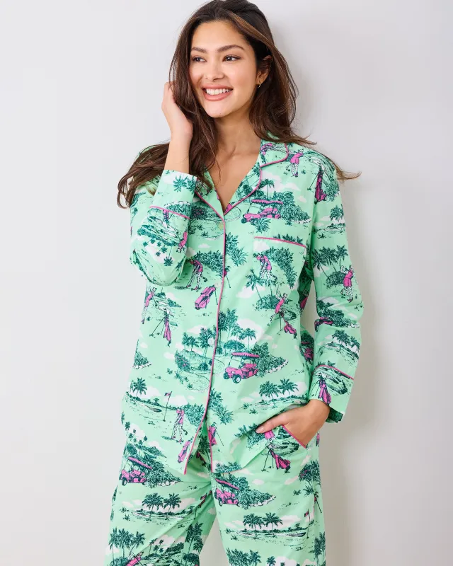 Golf Toile - Long PJ Set - Putting Green sold by Printfresh