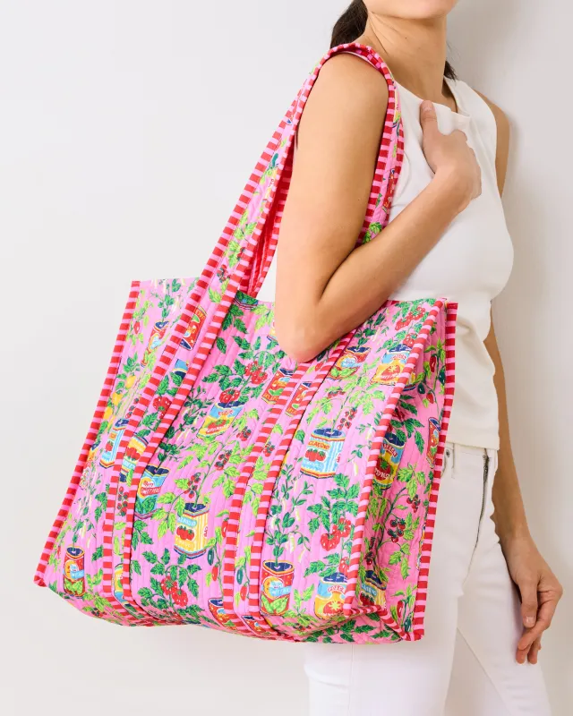 Kitchen Garden - The Traveler Tote - Rose sold by Printfresh