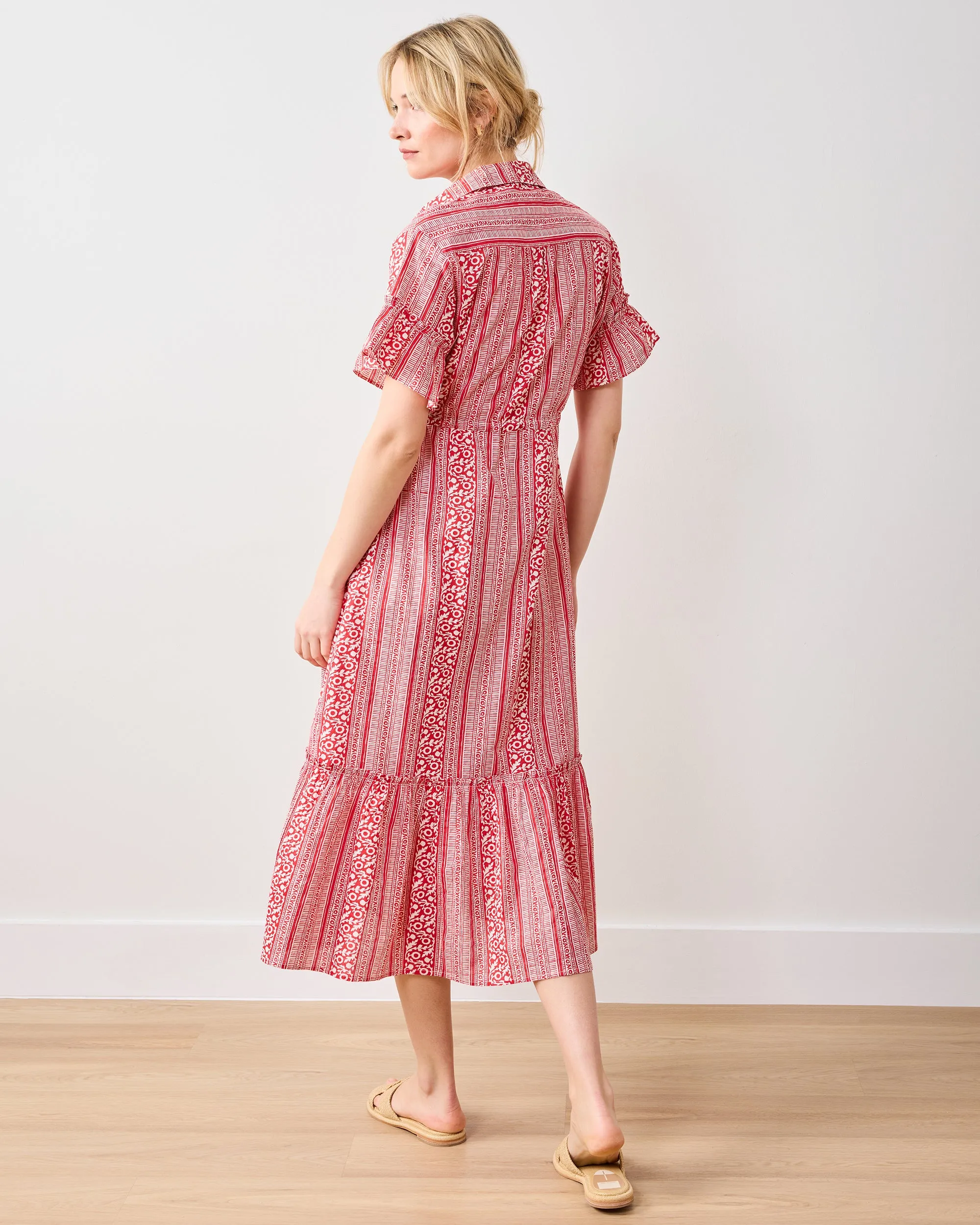 PF + Pencil & Paper Co. Red Paisley - Gwen Dress - Crimson sold by Printfresh product image thumbnail 5
