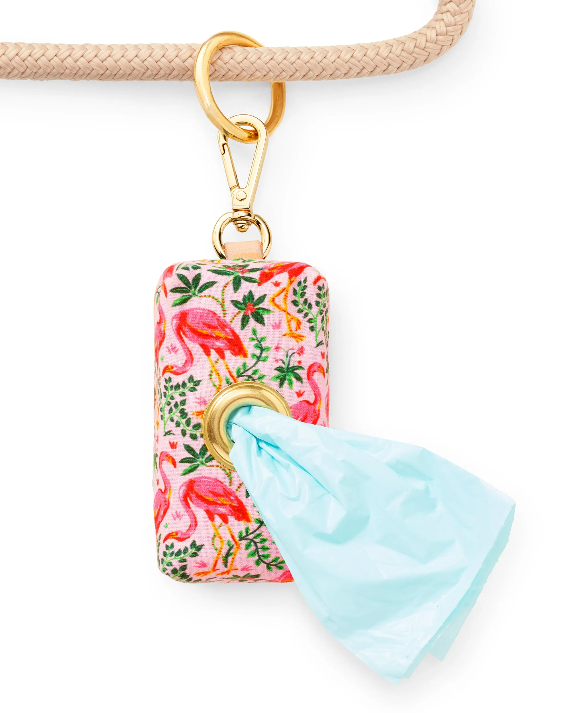 PF x The Foggy Dog Flock of Flamingos - Waste Bag Dispenser - Rose sold by Printfresh