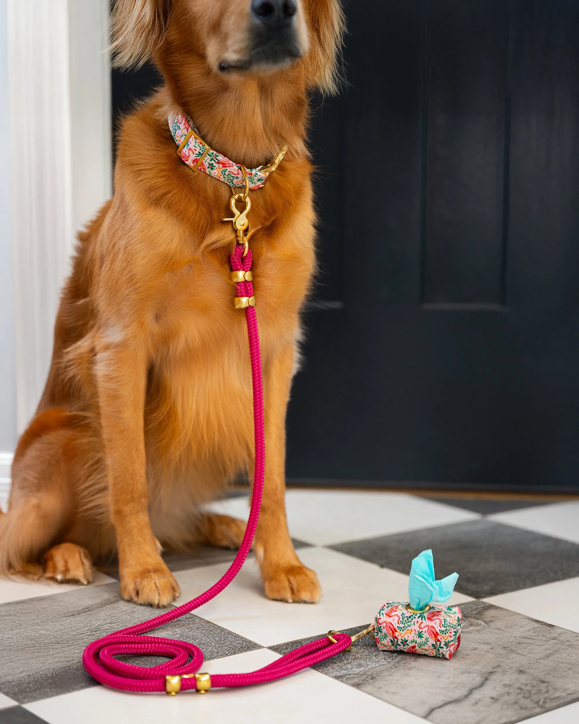 PF x The Foggy Dog Flock of Flamingos - Waste Bag Dispenser - Rose sold by Printfresh product image thumbnail 2